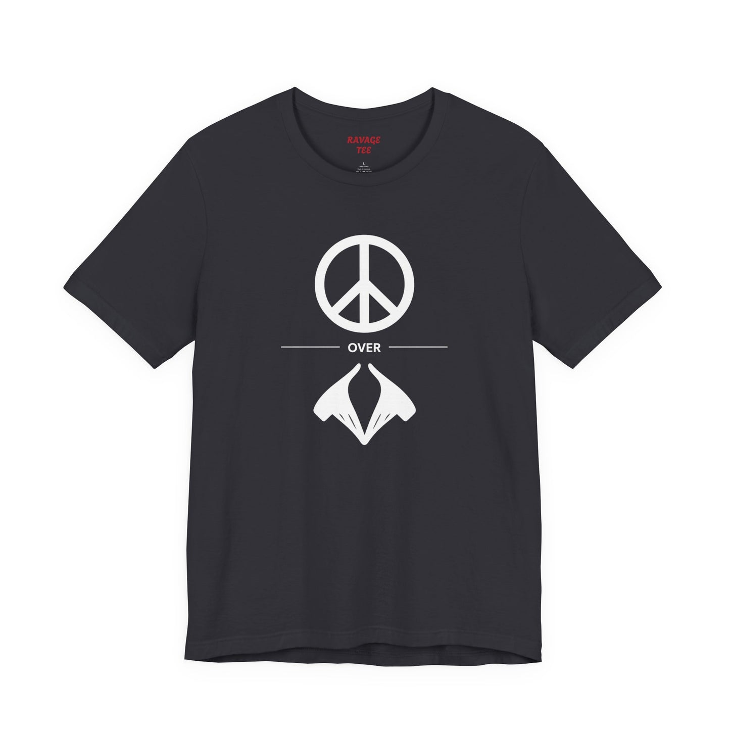 Peace Sign Unisex Jersey Tee, Casual Wear, Gift for Friends, Summer Fashion, Festival Outfit, Eco-Friendly Apparel