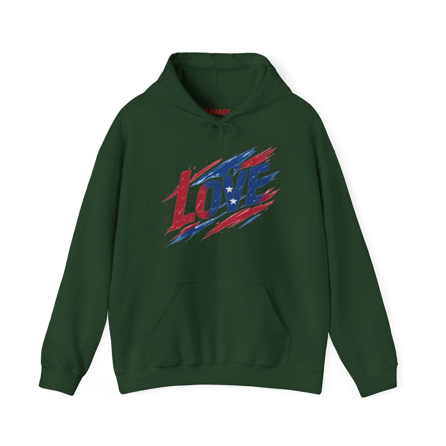 Unisex Hooded Sweatshirt with 'LOVE' Design - Cozy Gift for Friends, Valentine's Day, Casual Wear, Relaxation, Everyday Use