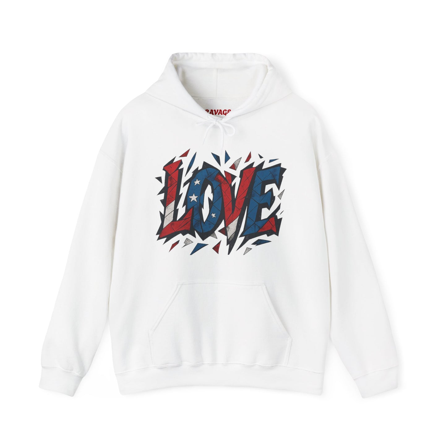 Unisex Hooded Sweatshirt with 'LOVE' Design - Cozy Gift for Friends, Valentine's Day, Casual Wear, Relaxation, Everyday Use