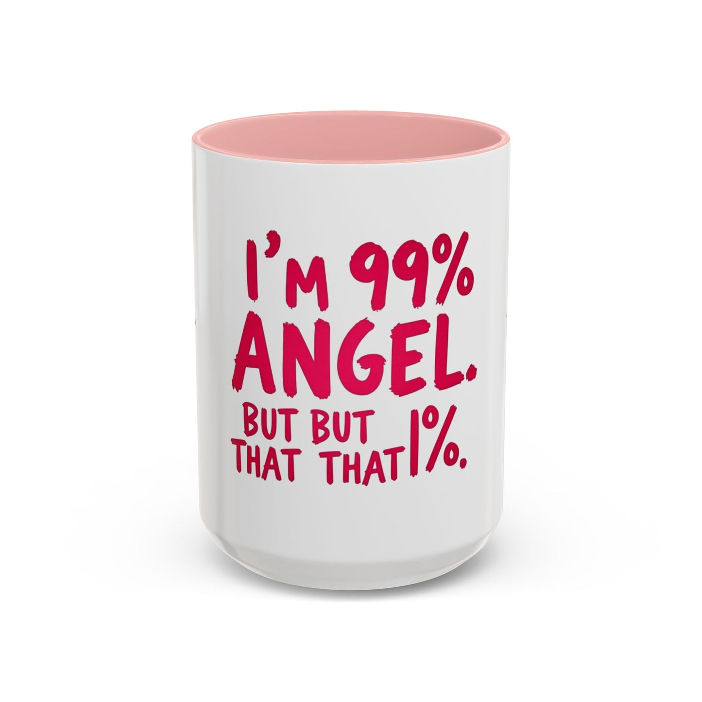 Humorous Accent Coffee Mug - Perfect Gift for Friends, Playful Coffee Lovers, Angel-Themed Decor, Birthday Present, Funny Quote Mugs