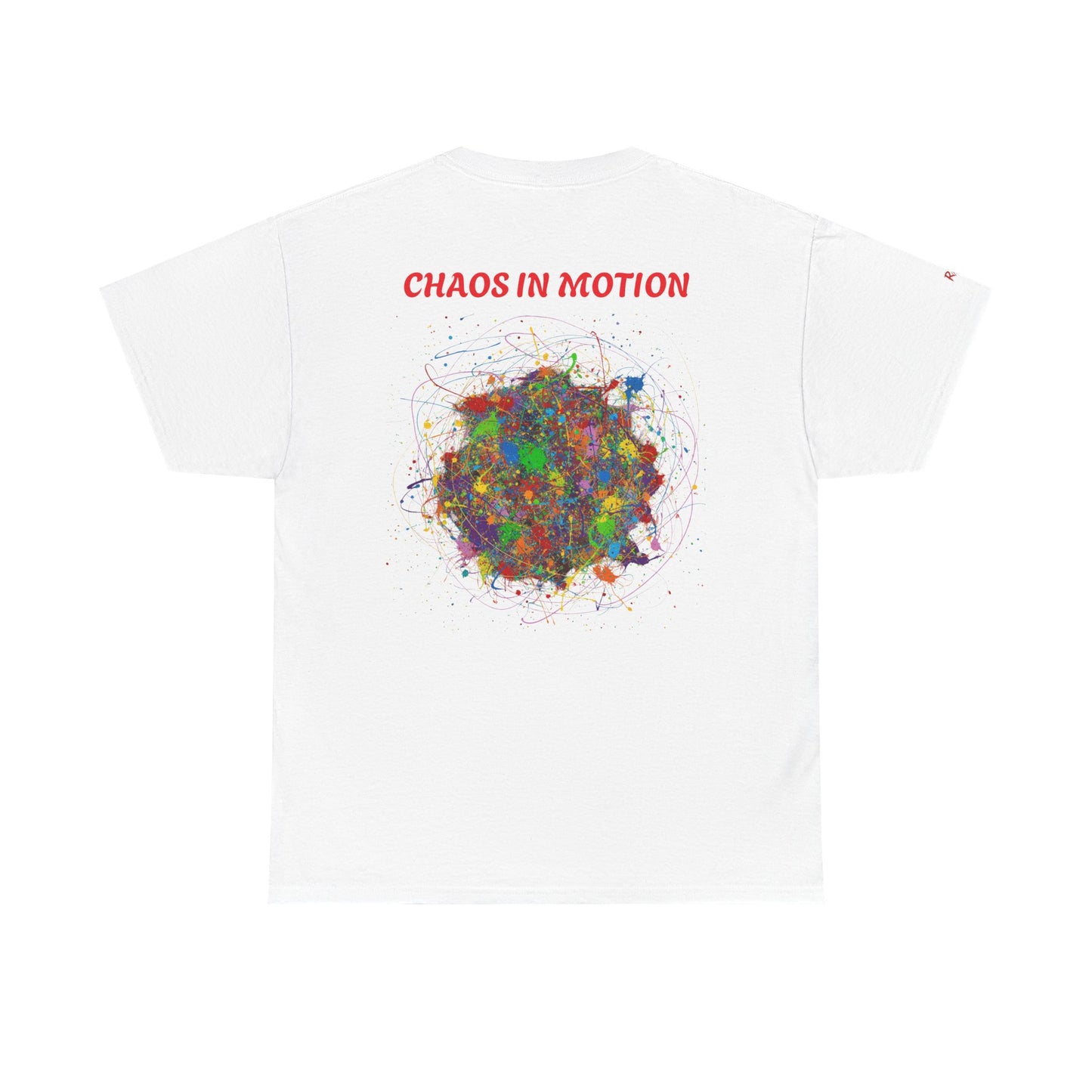 Dynamic Chaos Graphic Tee - Unisex Heavy Cotton T-Shirt, Casual Style
