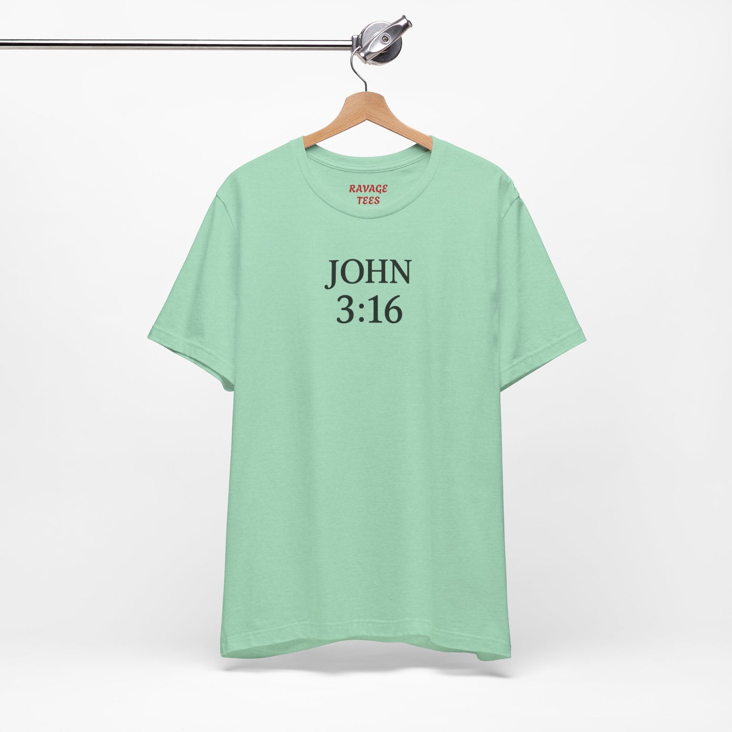 **JOHN 3:16 Faith-Inspired Unisex Tee – Christian Scripture T-Shirt, Religious Apparel, Inspirational Gift, Bible Verse Faith Shirt**