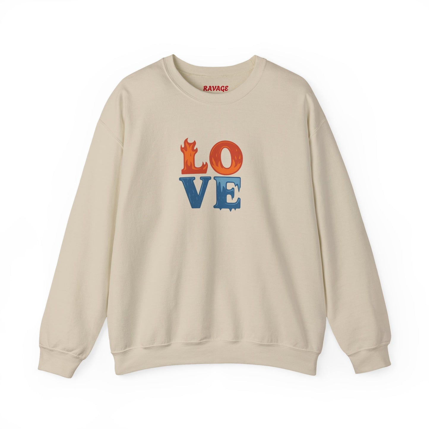 Patriotic Love Sweatshirt | Unisex Crewneck, Cozy Top for Celebrations, Gifts, Independence Day, Casual Style, Everyday Comfort