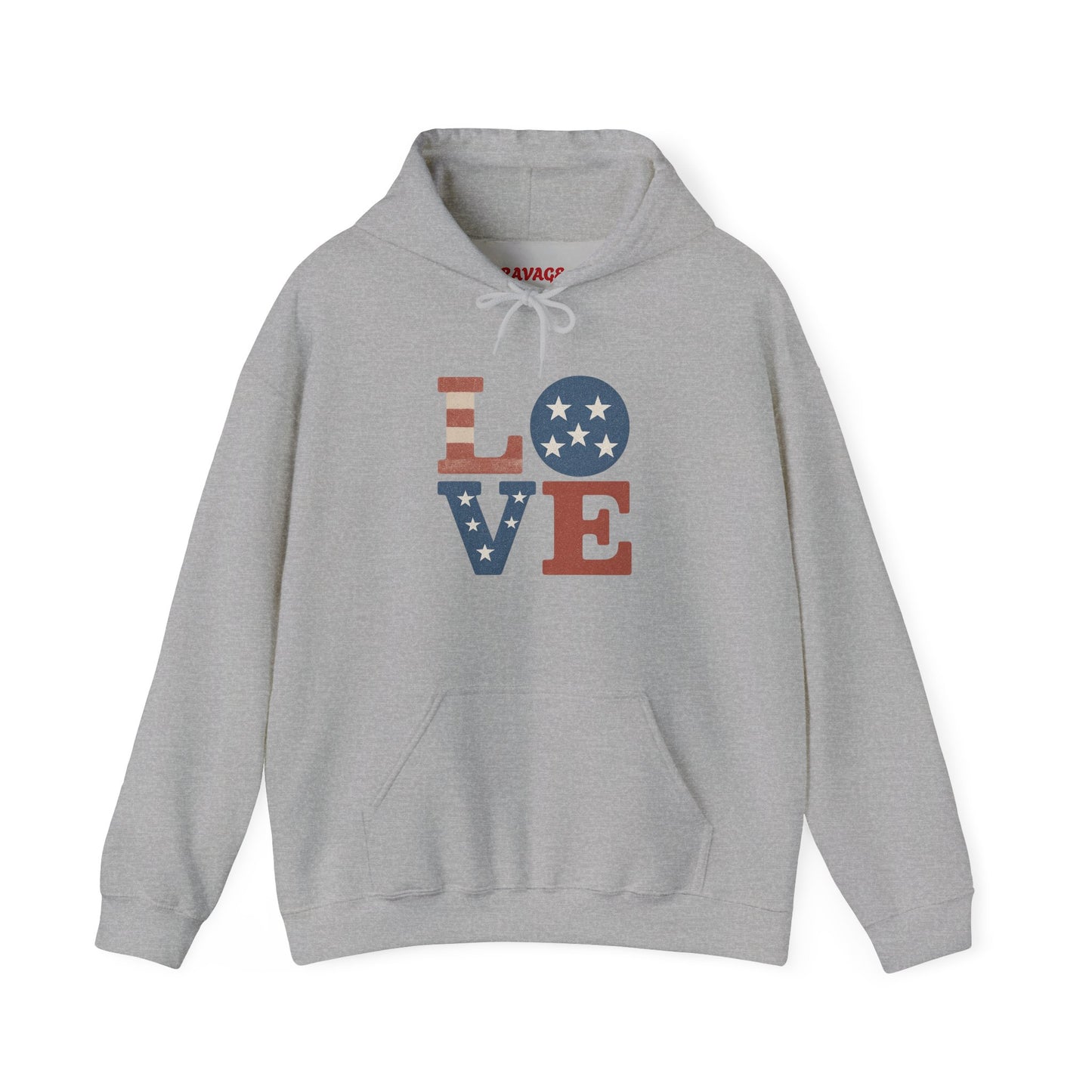 Unisex Hooded Sweatshirt with 'LOVE' Design - Cozy Gift for Friends, Valentine's Day, Casual Wear, Relaxation, Everyday Use