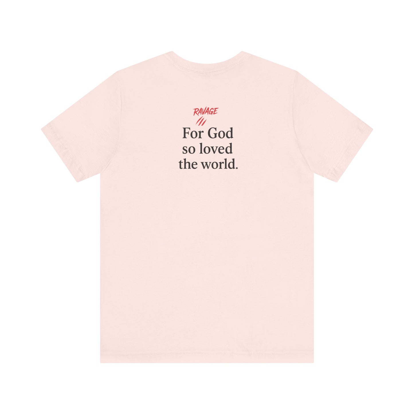 **JOHN 3:16 Faith-Inspired Unisex Tee – Christian Scripture T-Shirt, Religious Apparel, Inspirational Gift, Bible Verse Faith Shirt**