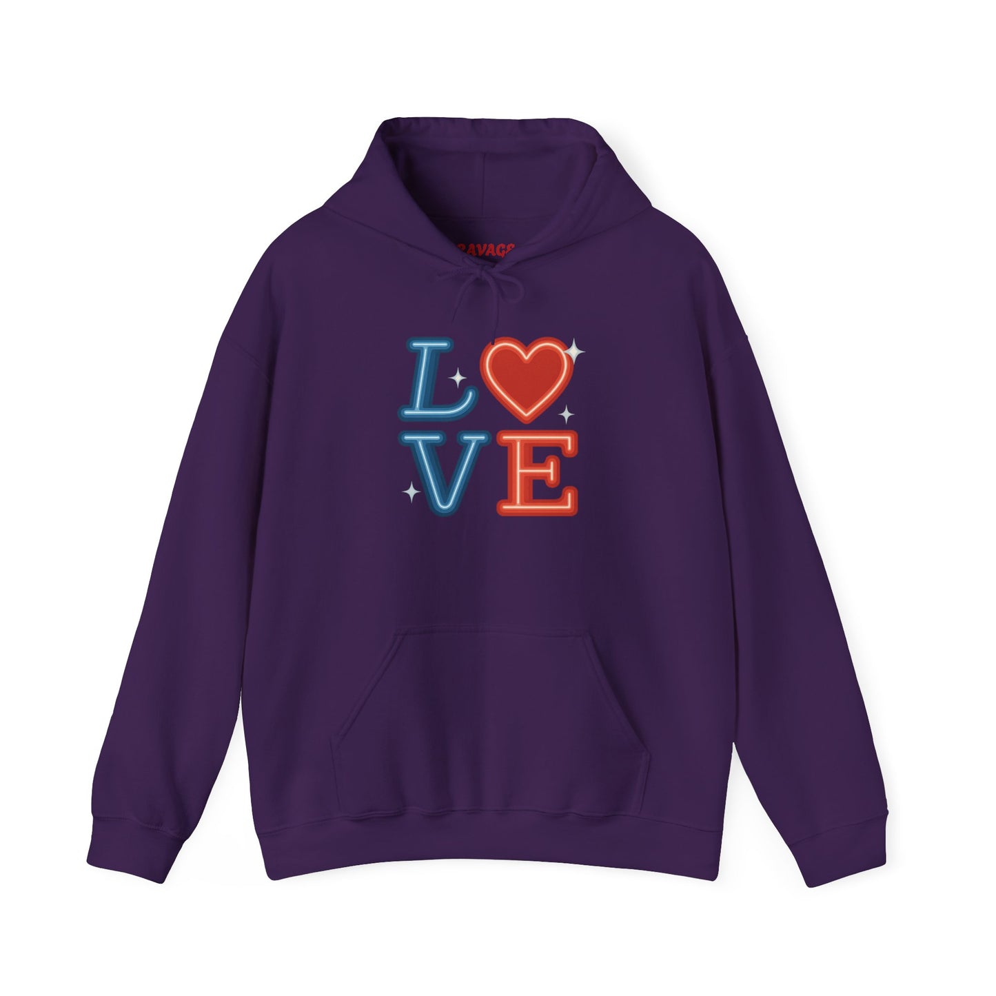 Unisex Hooded Sweatshirt with 'LOVE' Design - Cozy Gift for Friends, Valentine's Day, Casual Wear, Relaxation, Everyday Use
