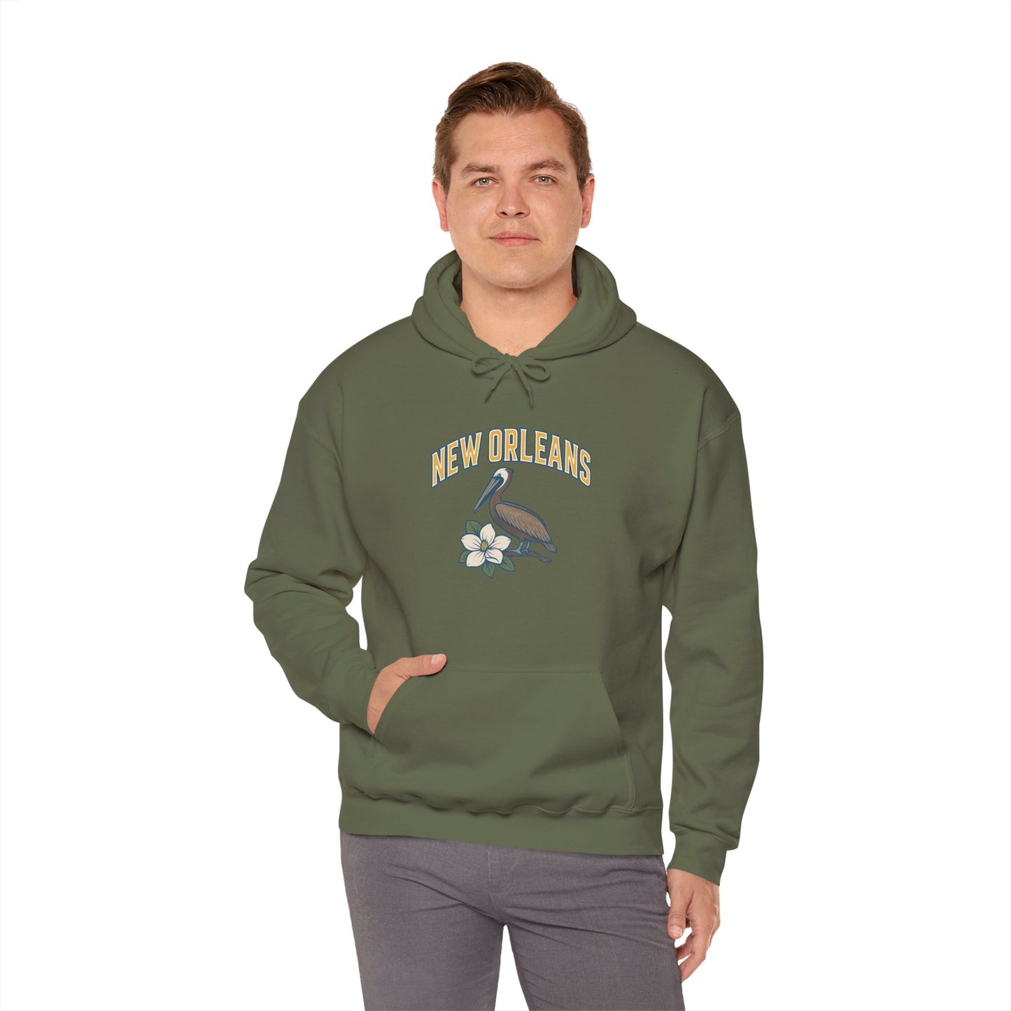 NEW ORLEANS -THE BIG EASY Unisex Hoodie – Cozy Sweatshirt, Casual Travel Souvenir, Relaxed Streetwear Gift for Nature & City Lovers