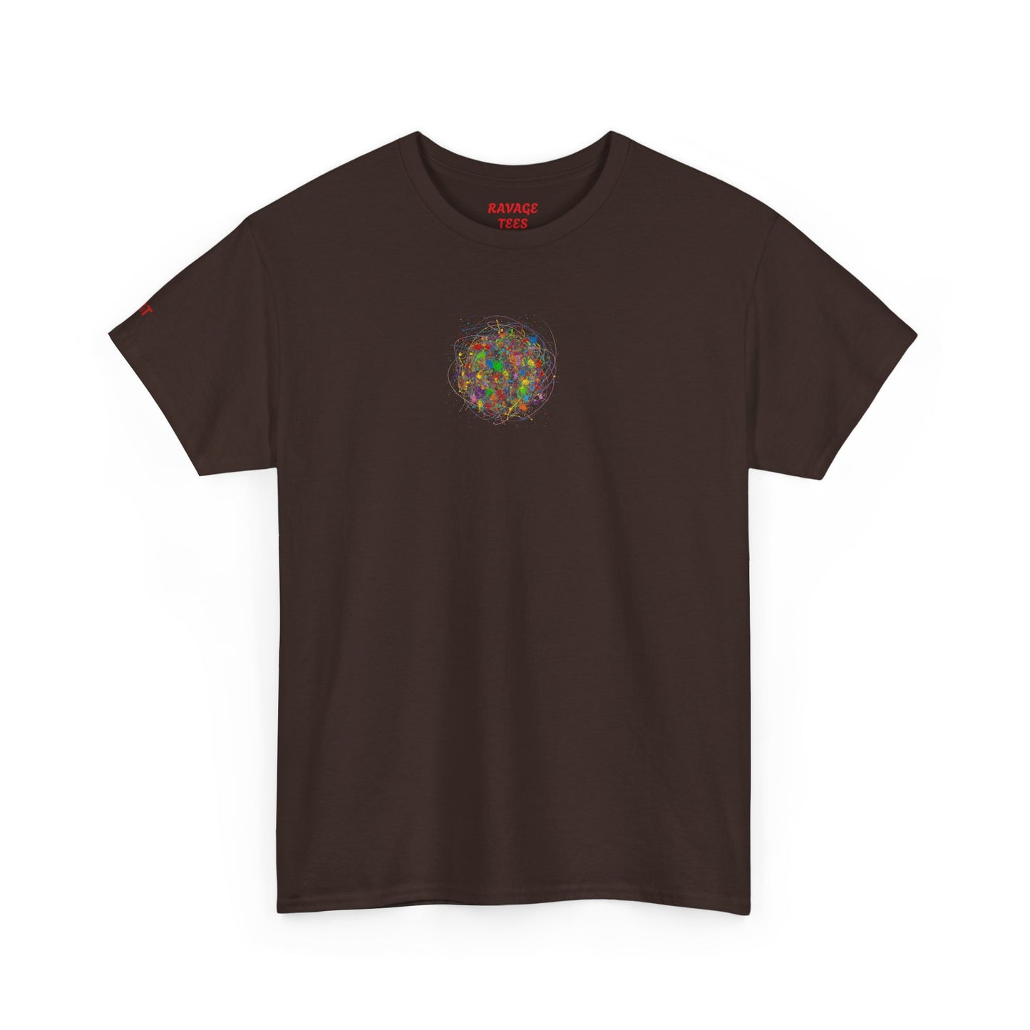 Dynamic Chaos Graphic Tee - Unisex Heavy Cotton T-Shirt, Casual Style