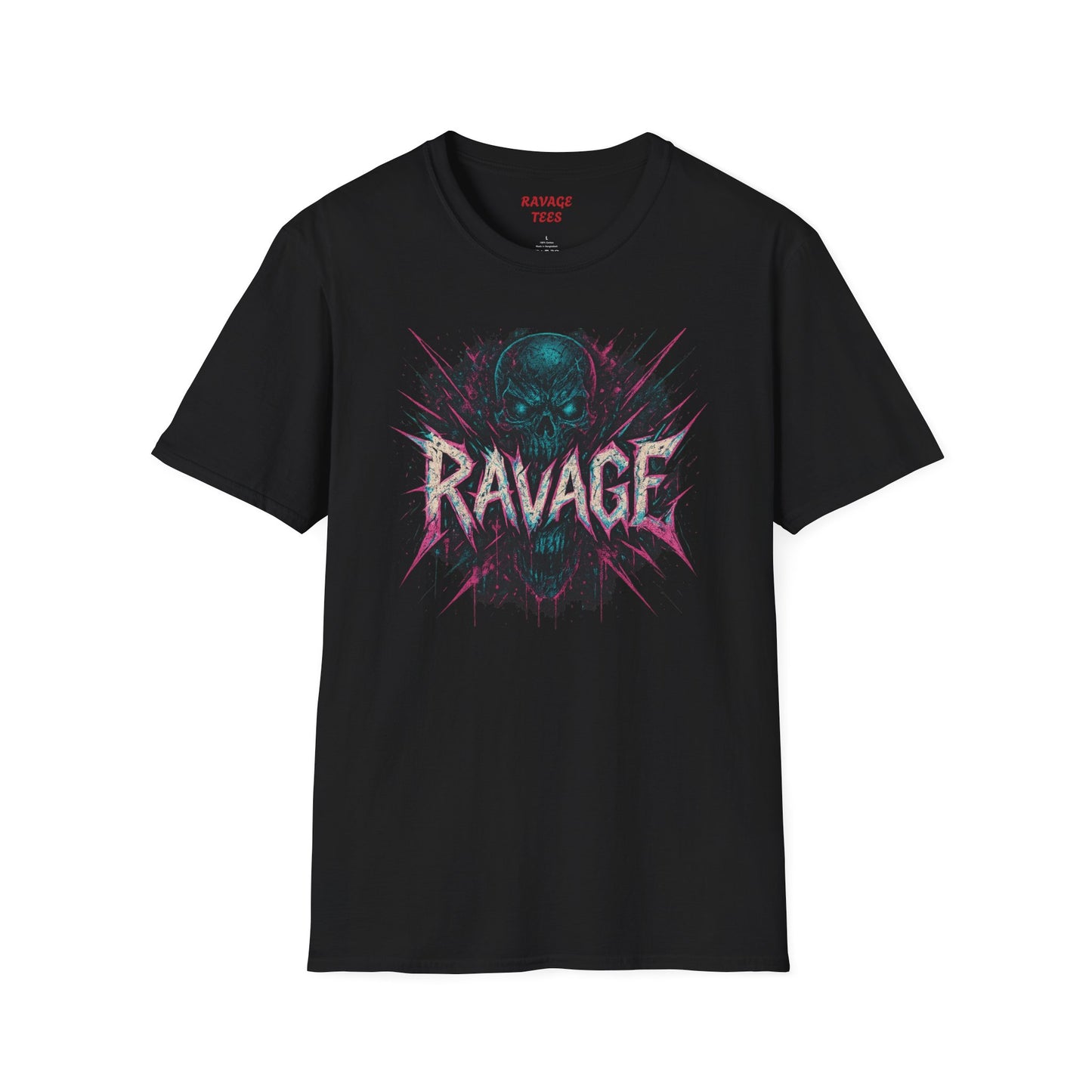 Ravaging Skull Graphic Unisex T-Shirt, Edgy Streetwear, Music Festival Tee, Halloween Outfit, Unique Gift for Him/Her