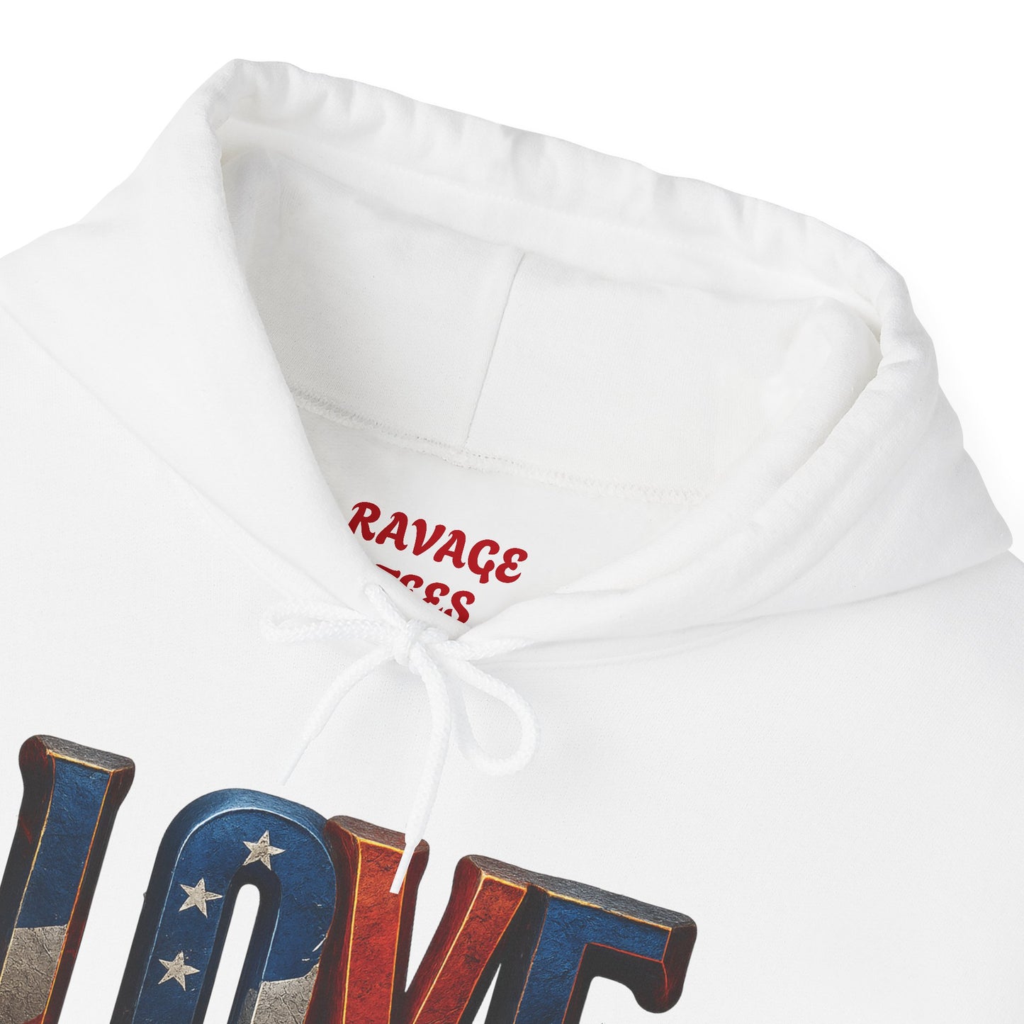 Unisex Hooded Sweatshirt with 'LOVE' Design - Cozy Gift for Friends, Valentine's Day, Casual Wear, Relaxation, Everyday Use