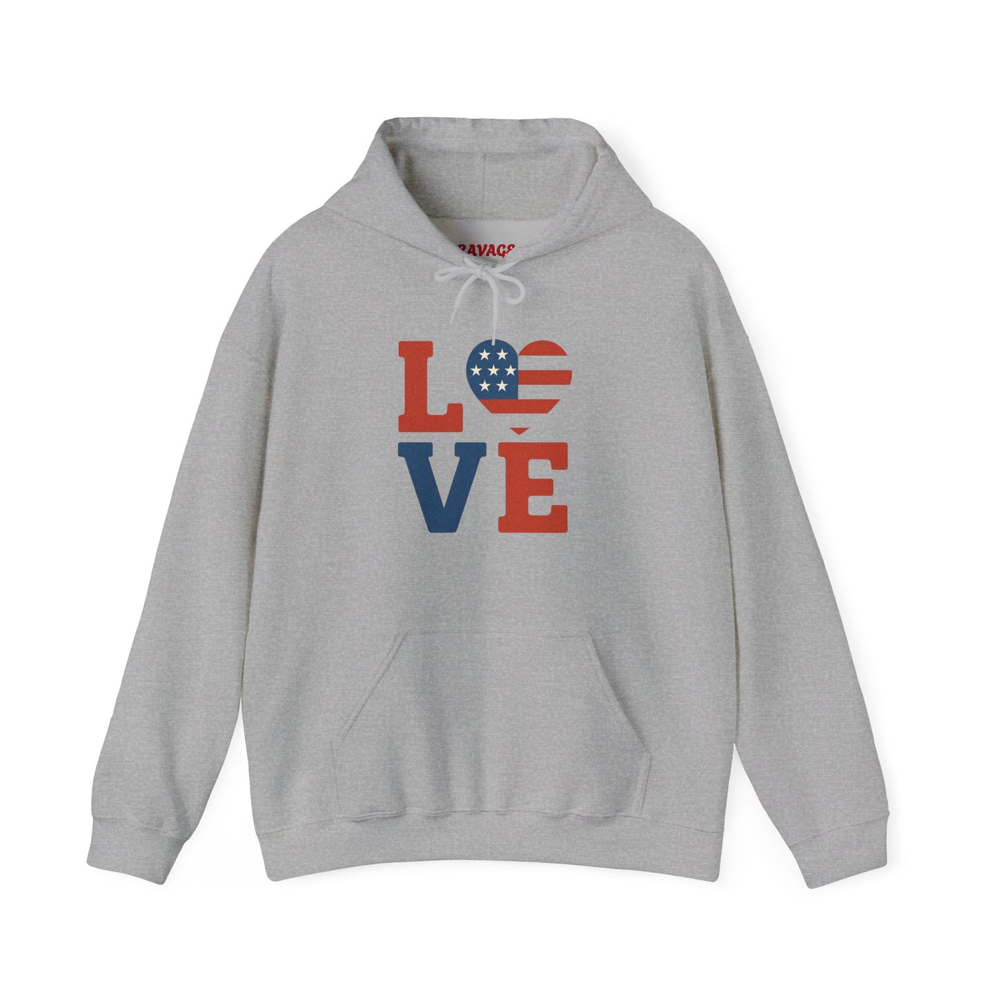 Unisex Hooded Sweatshirt with 'LOVE' Design - Cozy Gift for Friends, Valentine's Day, Casual Wear, Relaxation, Everyday Use