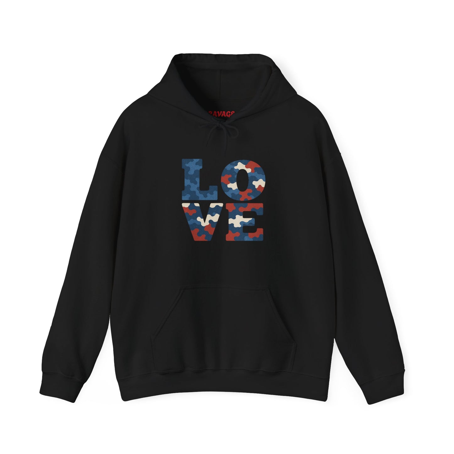 Unisex Hooded Sweatshirt with 'LOVE' Design - Cozy Gift for Friends, Valentine's Day, Casual Wear, Relaxation, Everyday Use