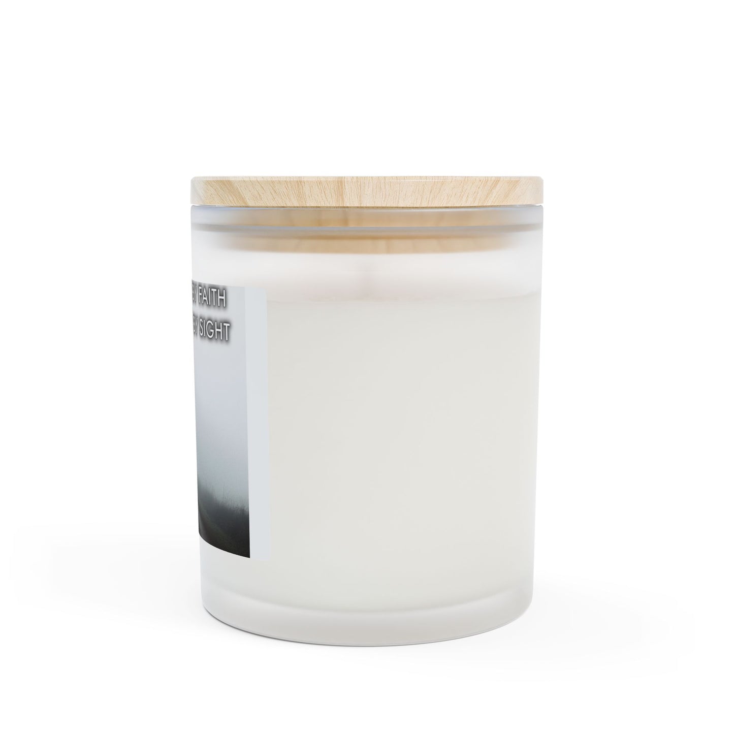 Spiritual Journey-Inspirational Frosted Glass Candle - 11oz, Meditation Candle, Home Decor, Gift for Him/Her, Prayer Candle, Cozy Ambiance