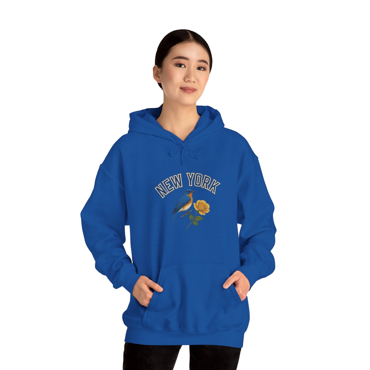 NEW YORK "THE EMPIRE STATE" Unisex Hoodie – Cozy Sweatshirt, Casual Travel Souvenir, Relaxed Streetwear Gift for Nature & City Lovers