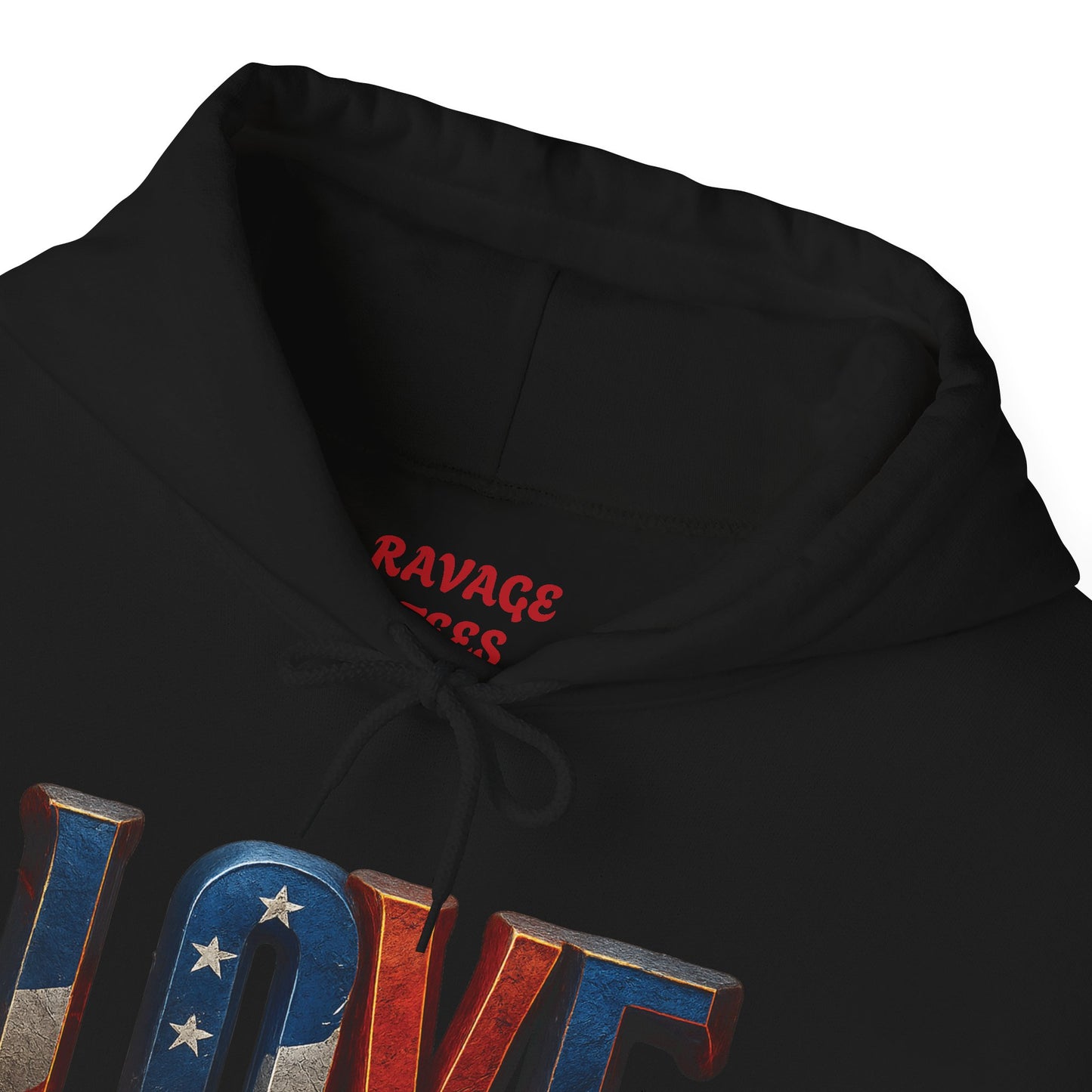 Unisex Hooded Sweatshirt with 'LOVE' Design - Cozy Gift for Friends, Valentine's Day, Casual Wear, Relaxation, Everyday Use