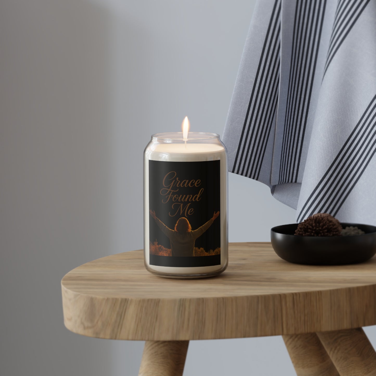 Grace Found Me Scented Soy Candle, Inspirational Aromatherapy Candle, Gift for Home, Relaxation Candle, Self-Care Candle