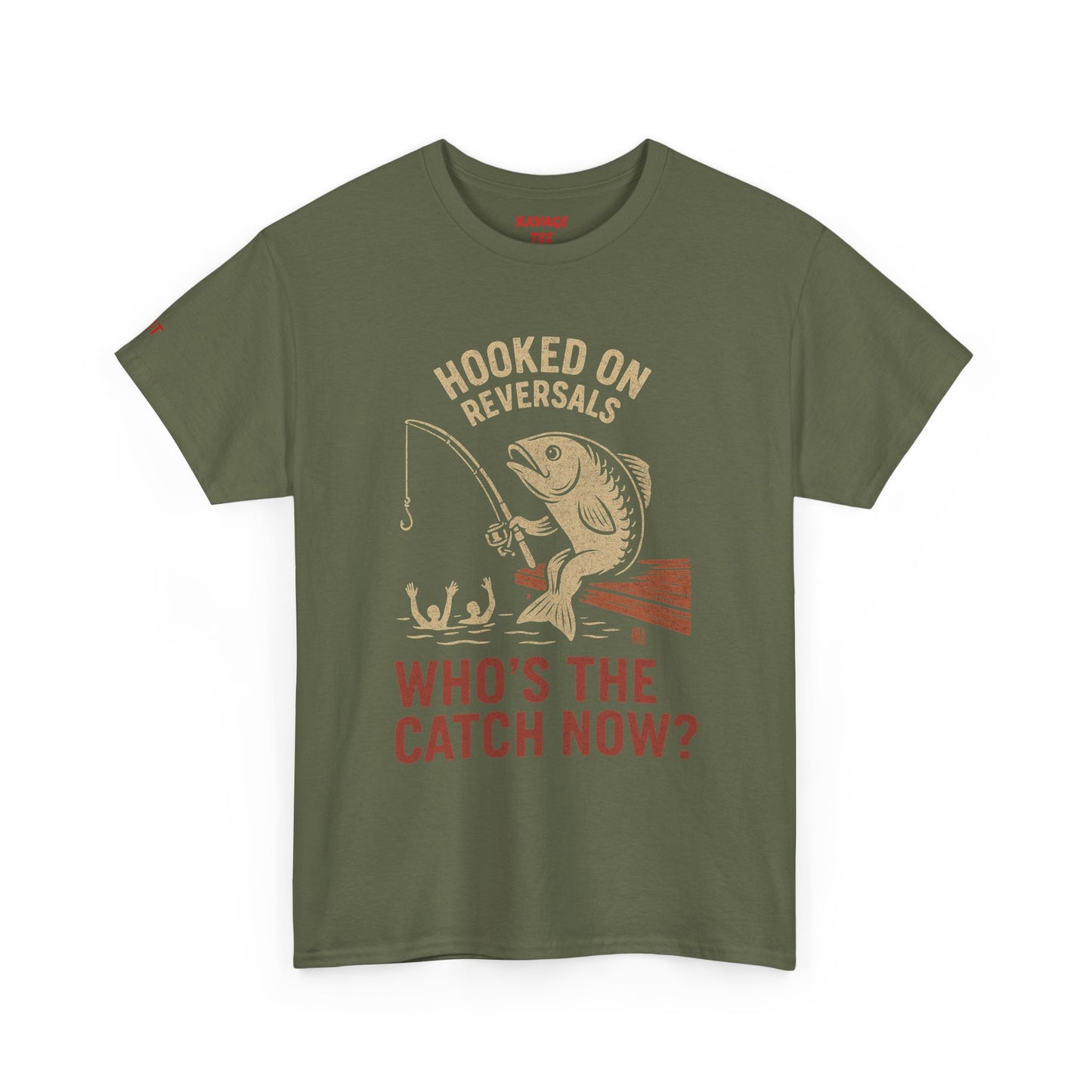 Hooked on Reversals Fishing Tee - Unisex Cotton T-Shirt for Fishing Lovers, Great for Outdoors, Gift for Dad, Summer Apparel, Casual Wear