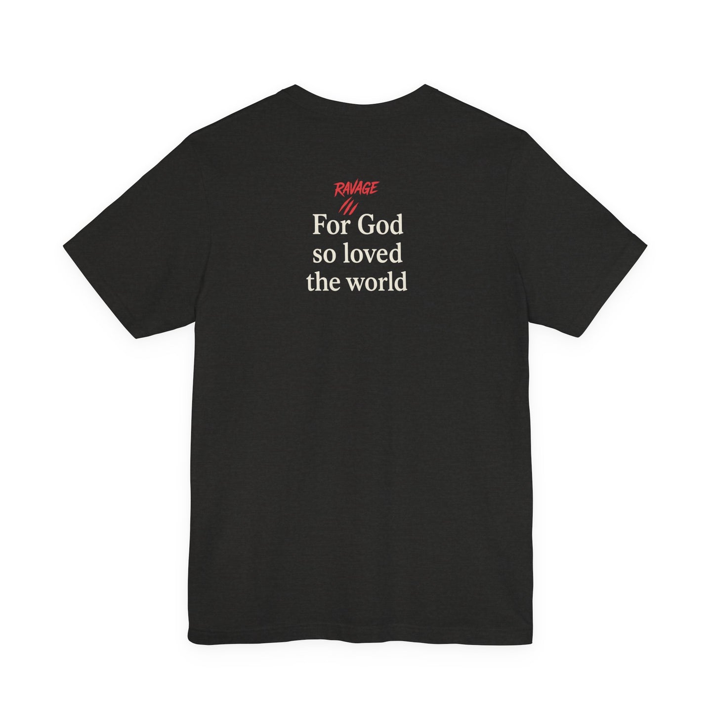 **JOHN 3:16 Faith-Inspired Unisex Tee – Christian Scripture T-Shirt, Religious Apparel, Inspirational Gift, Bible Verse Faith Shirt**