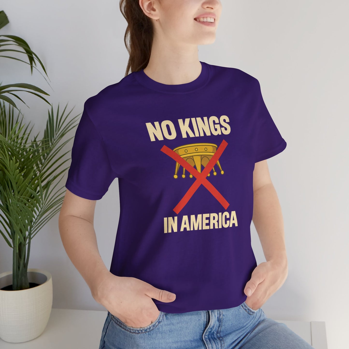 NO KINGS Revolutionary Statement Tee – Unisex Protest Shirt for Freedom, Equality & Independence Day Casual Wear