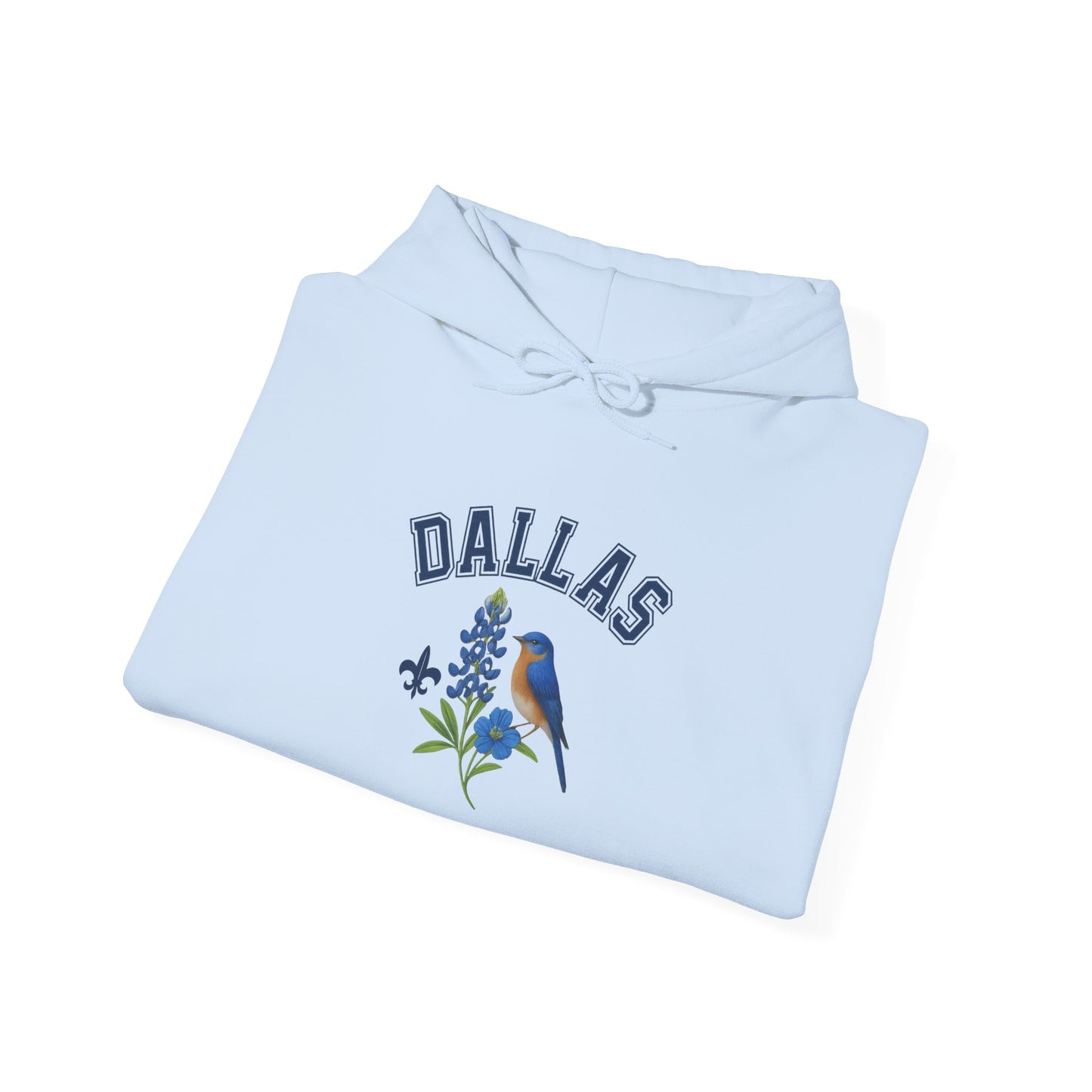 DALLAS Unisex Hoodie – Cozy Sweatshirt, Casual Travel Souvenir, Relaxed Streetwear Gift for Nature & City Lovers