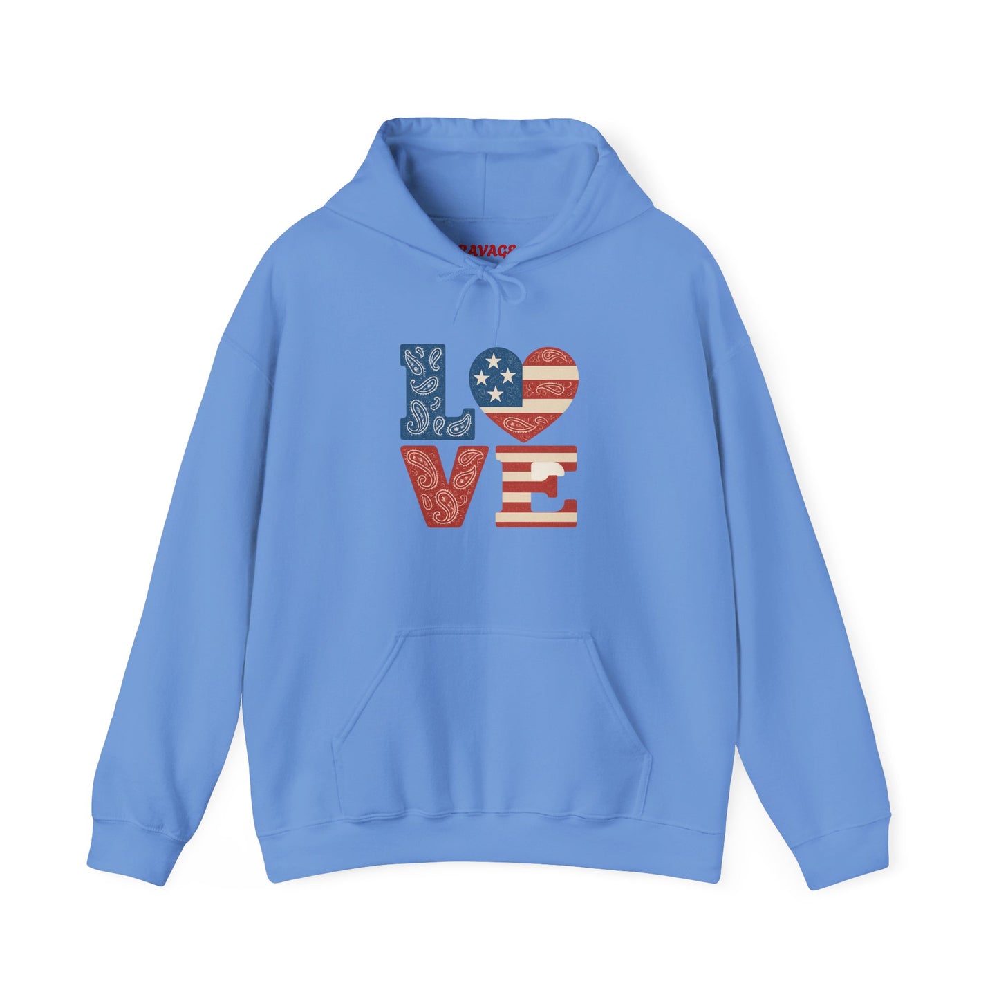 Unisex Hooded Sweatshirt with 'LOVE' Design - Cozy Gift for Friends, Valentine's Day, Casual Wear, Relaxation, Everyday Use