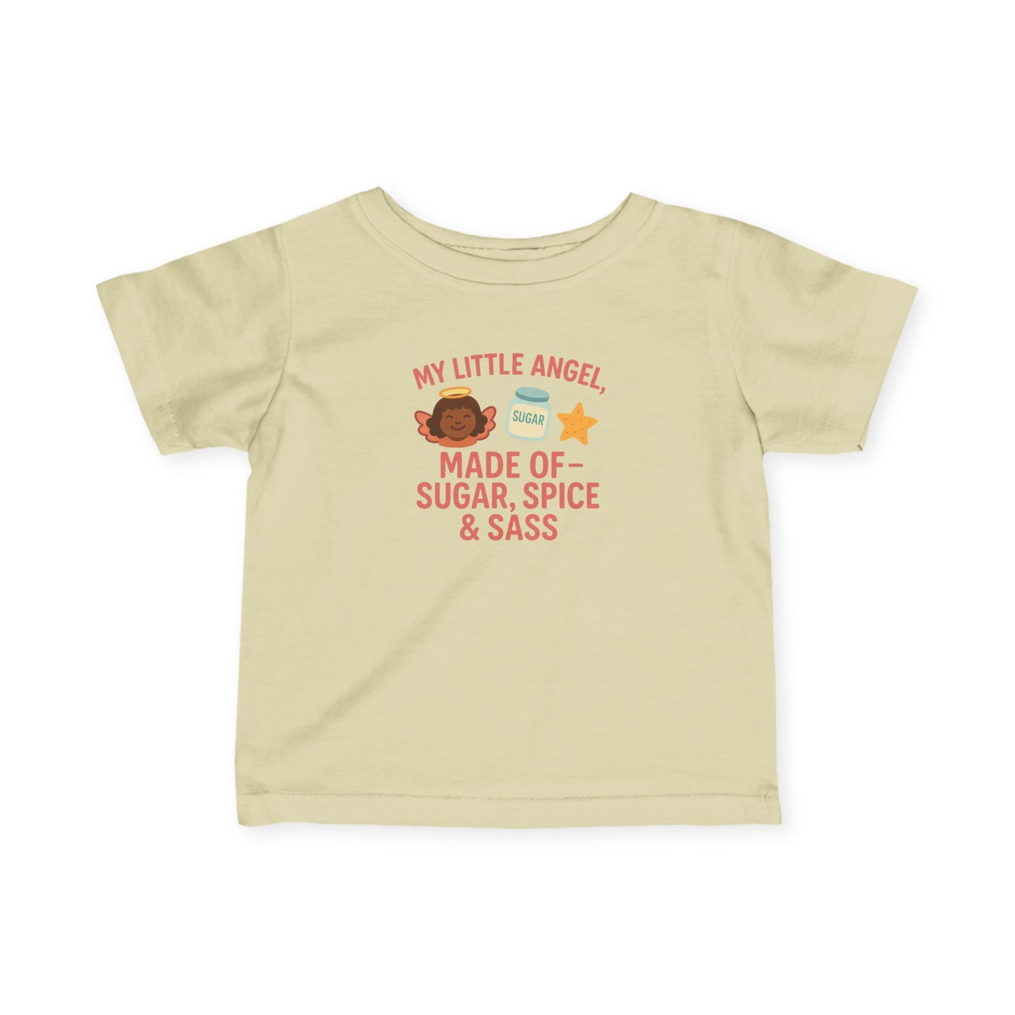 Cute Infant Tee: My Little Angel, Baby Clothing, Toddler Gift, Baby Shower Present, Kids Apparel, Sugar Spice & Sass