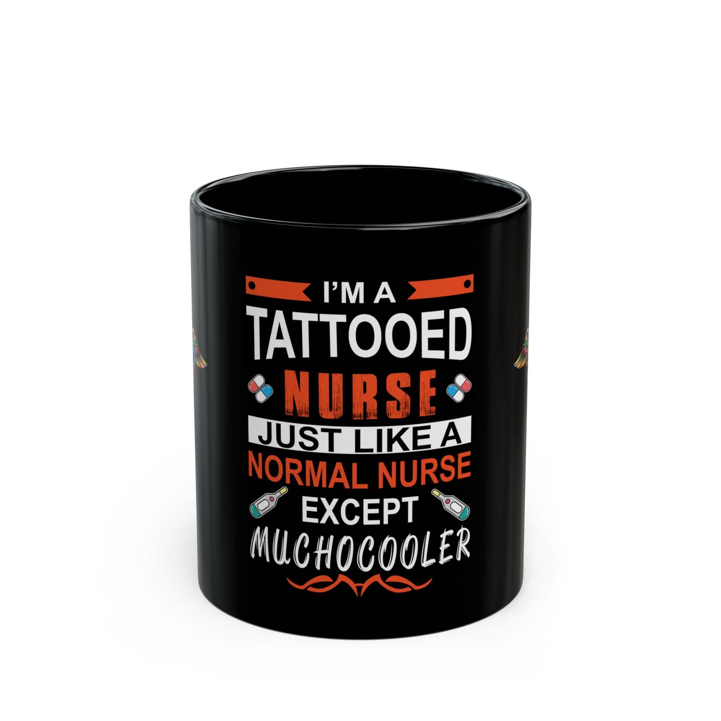 Tattooed Nurse Mug - Fun Gift for Healthcare Professionals, Coffee Lover