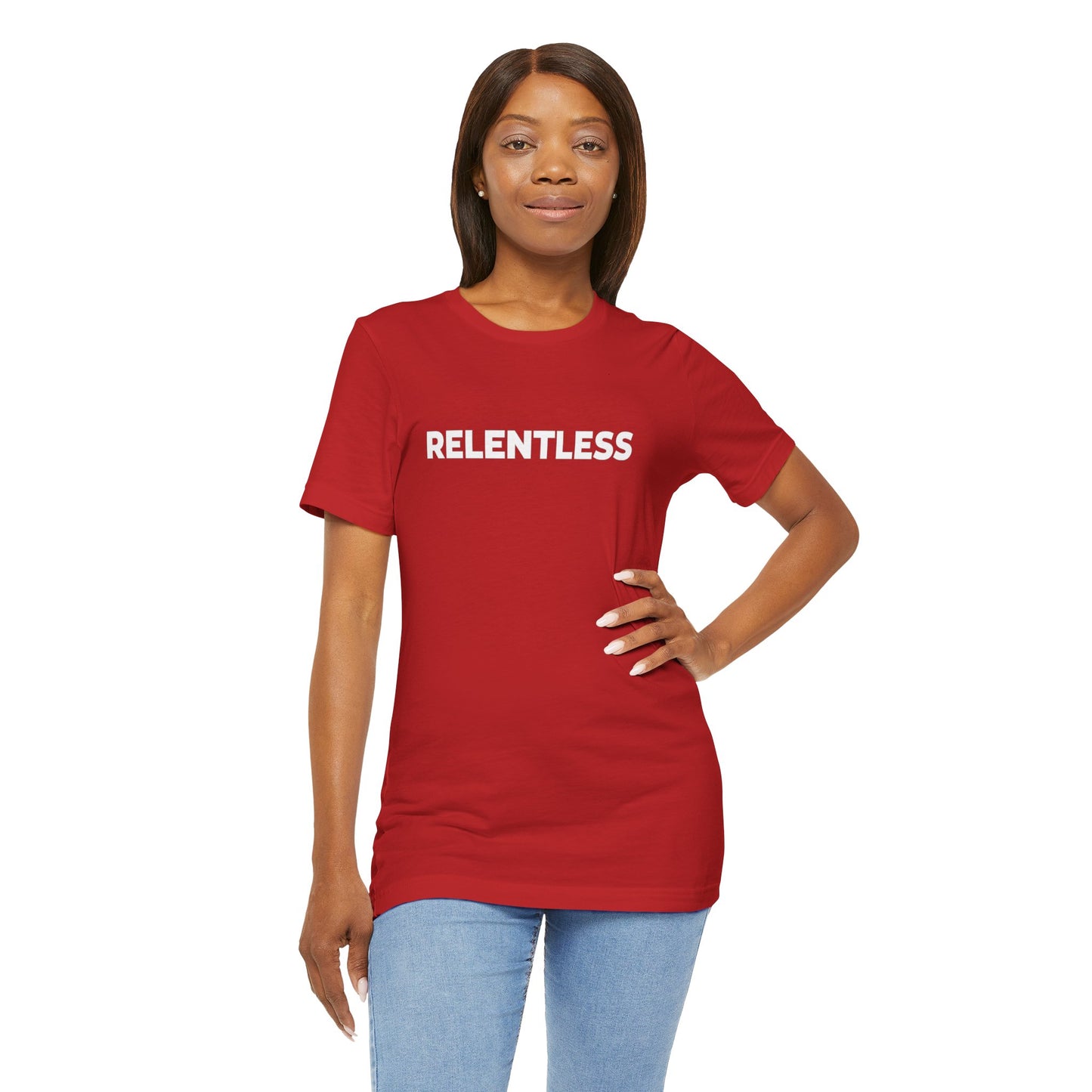 Relentless Graphic Tee — Motivational Athletic T-Shirt