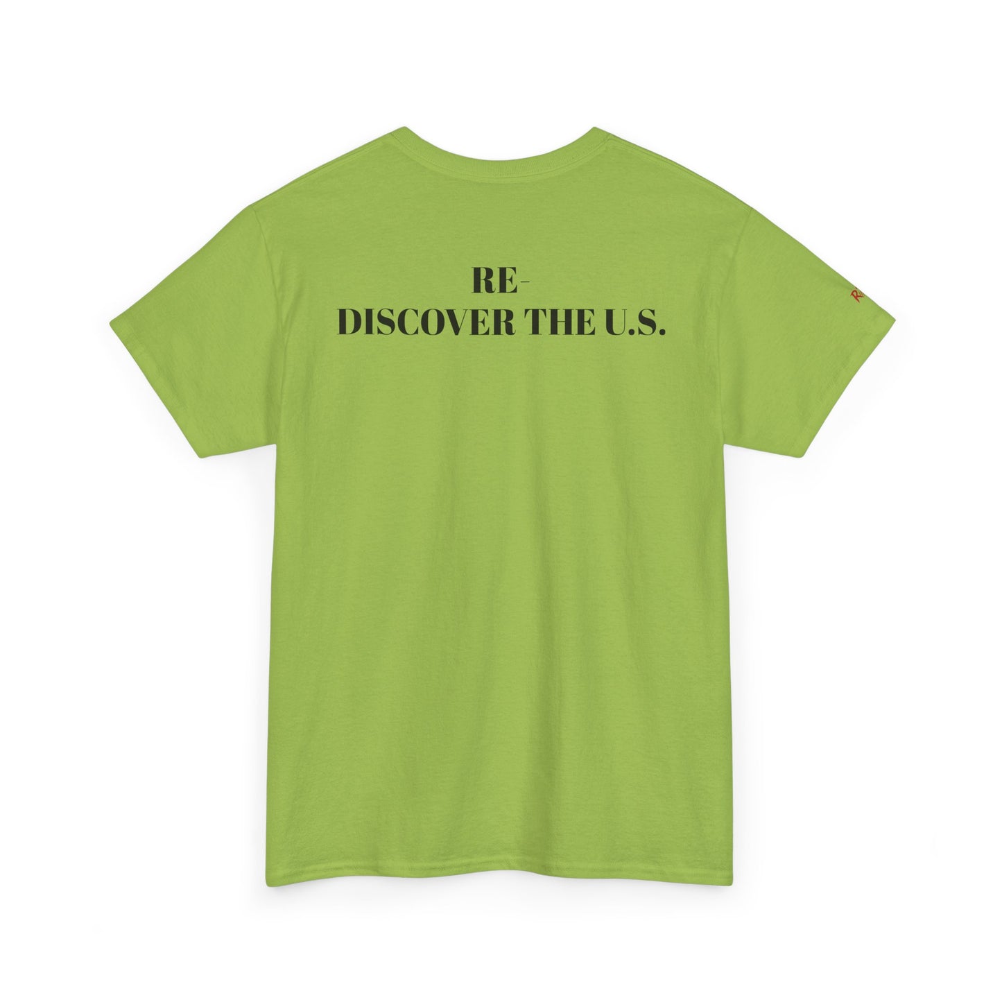 Re-Discover the U.S. Unisex Exploratory Travel T-Shirt, Adventure Tee, USA Discovery Shirt