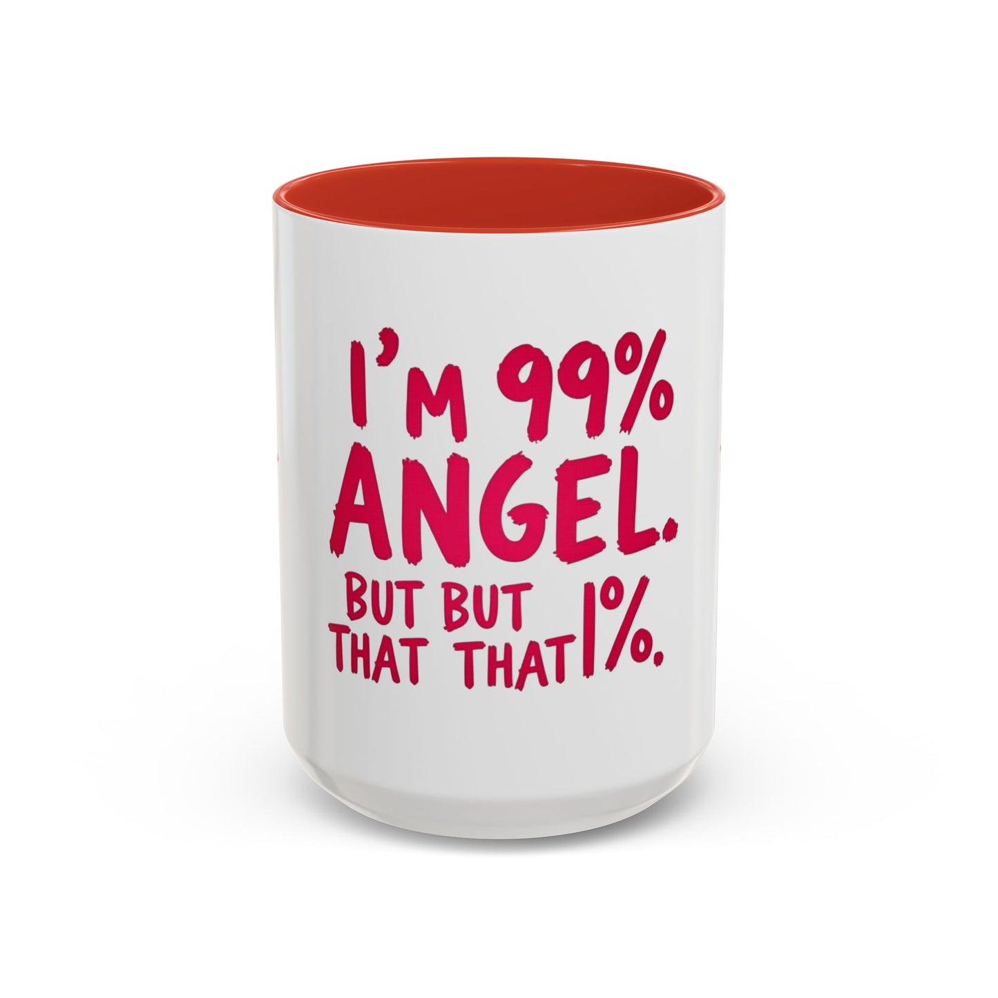 Humorous Accent Coffee Mug - Perfect Gift for Friends, Playful Coffee Lovers, Angel-Themed Decor, Birthday Present, Funny Quote Mugs