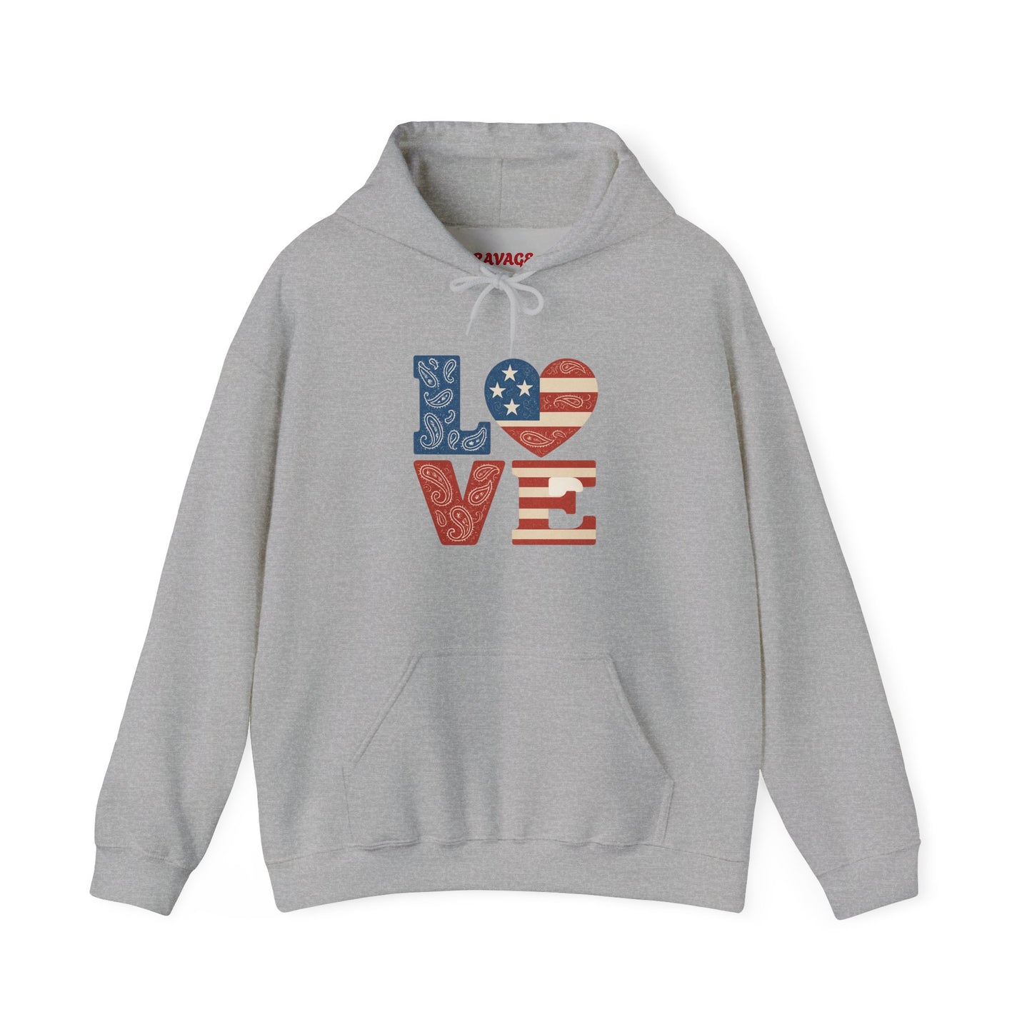 Unisex Hooded Sweatshirt with 'LOVE' Design - Cozy Gift for Friends, Valentine's Day, Casual Wear, Relaxation, Everyday Use