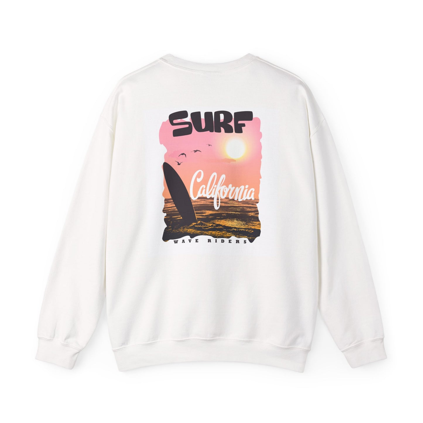 Surf Life Unisex Crewneck Sweatshirt | Beach Vibes, California Style, Perfect for Surfers