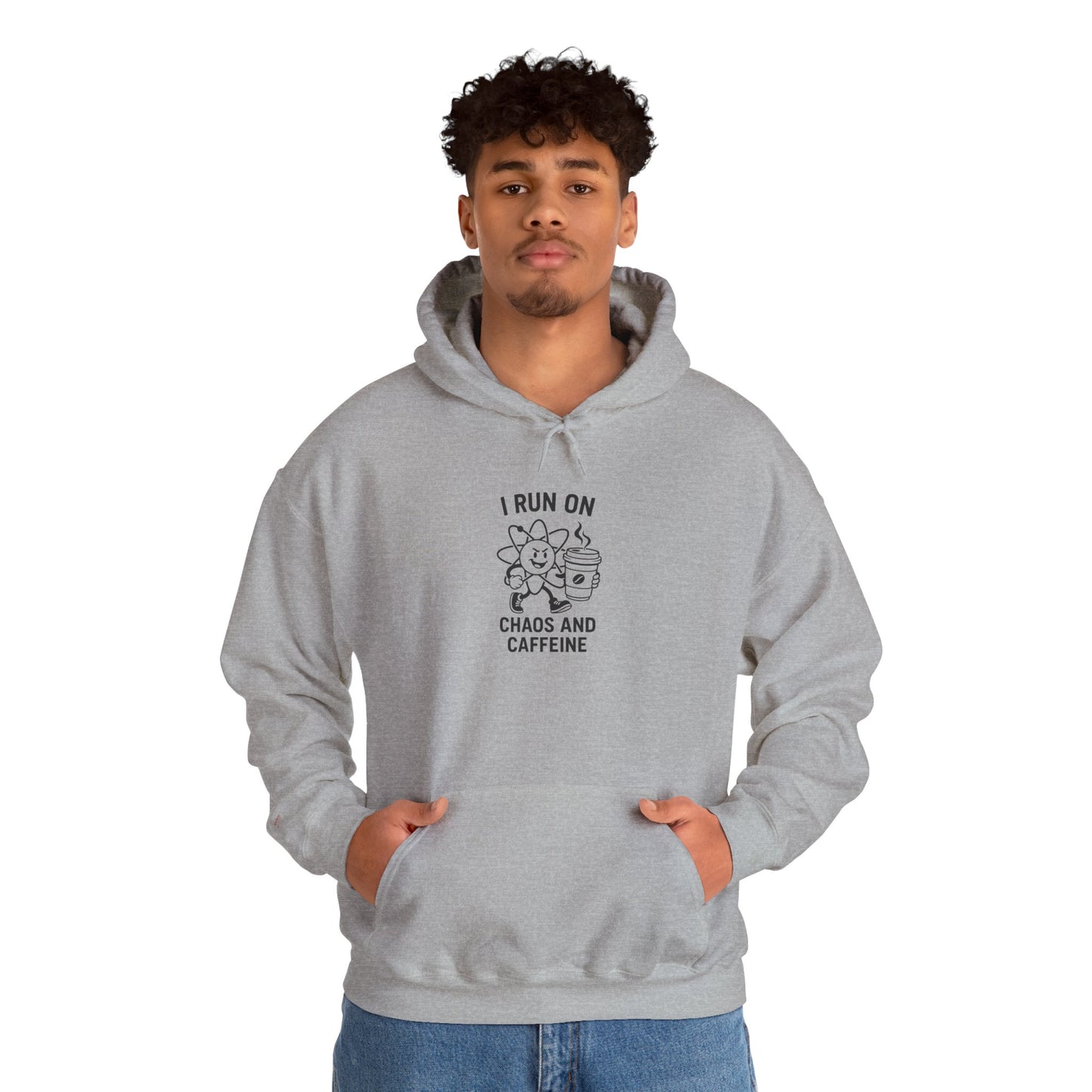 Caffeine Chaos Hoodie - Cozy Unisex Sweatshirt, Ideal for Coffee Lovers, Gift for Friends, Birthday, Relaxation, Casual Wear