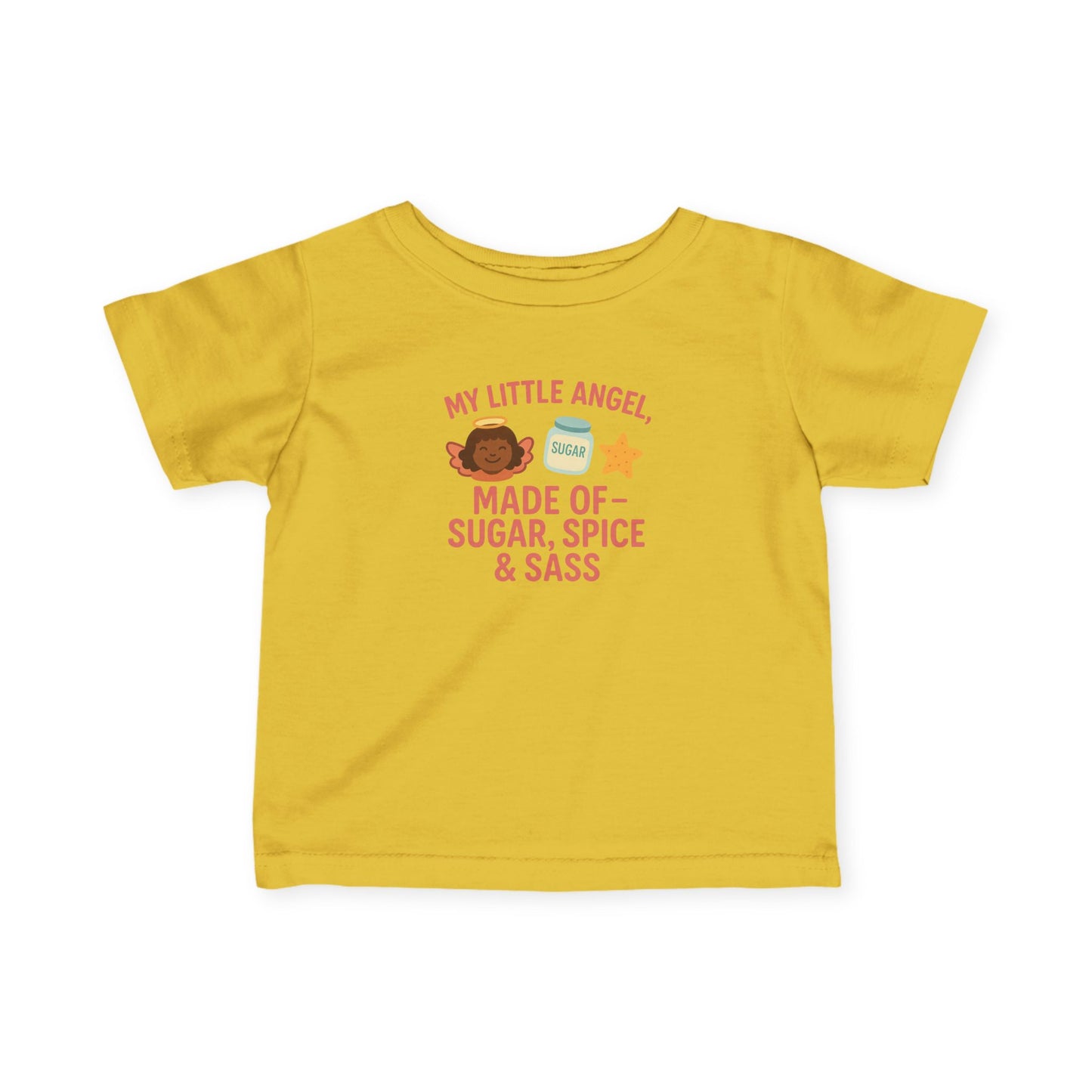 Cute Infant Tee: My Little Angel, Baby Clothing, Toddler Gift, Baby Shower Present, Kids Apparel, Sugar Spice & Sass