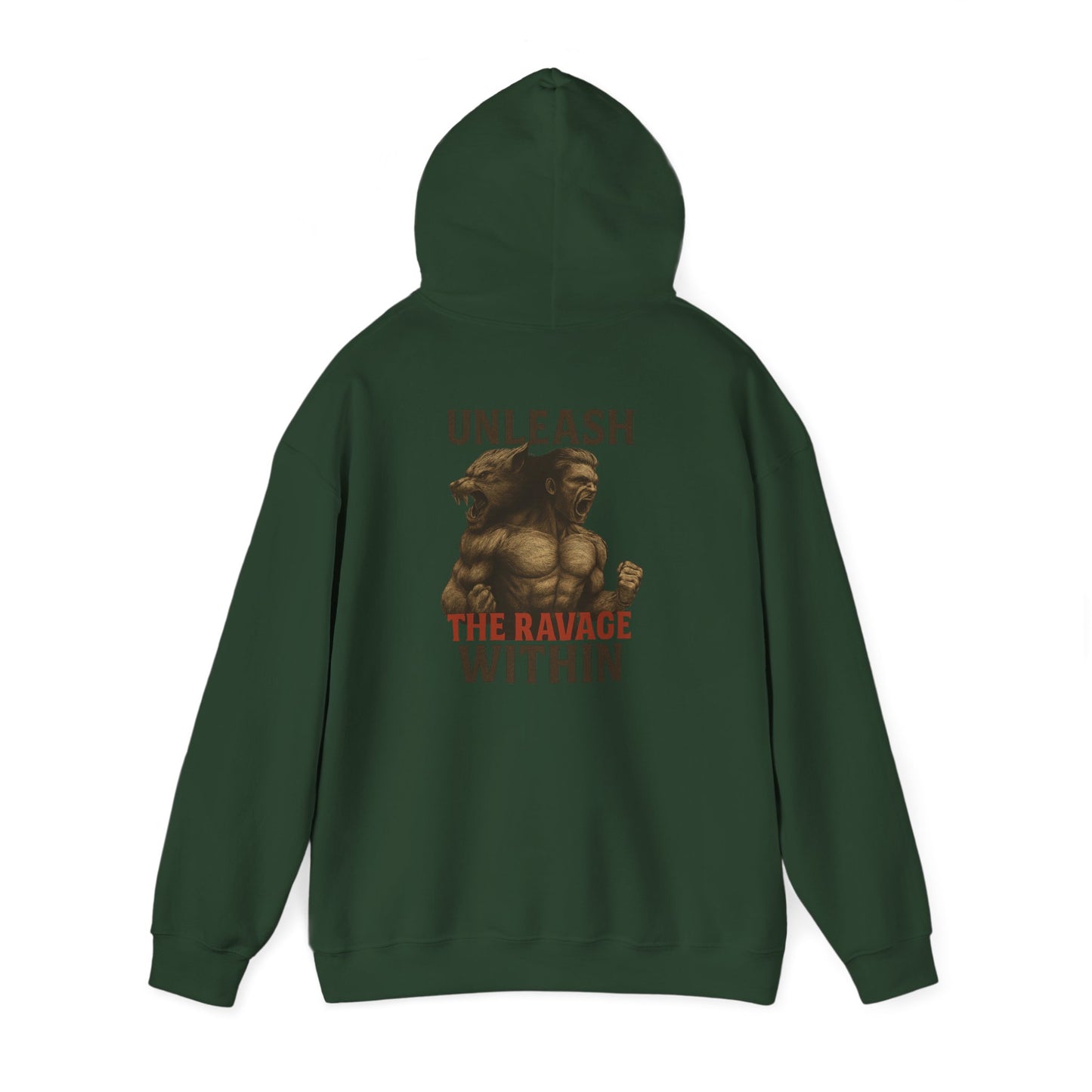 Unleash the Ravage Within Hoodie, Motivational Sweatshirt for Fitness Lovers, Cozy Hoodie for Gym, Gift for Athletes, Unisex Sweatshirt