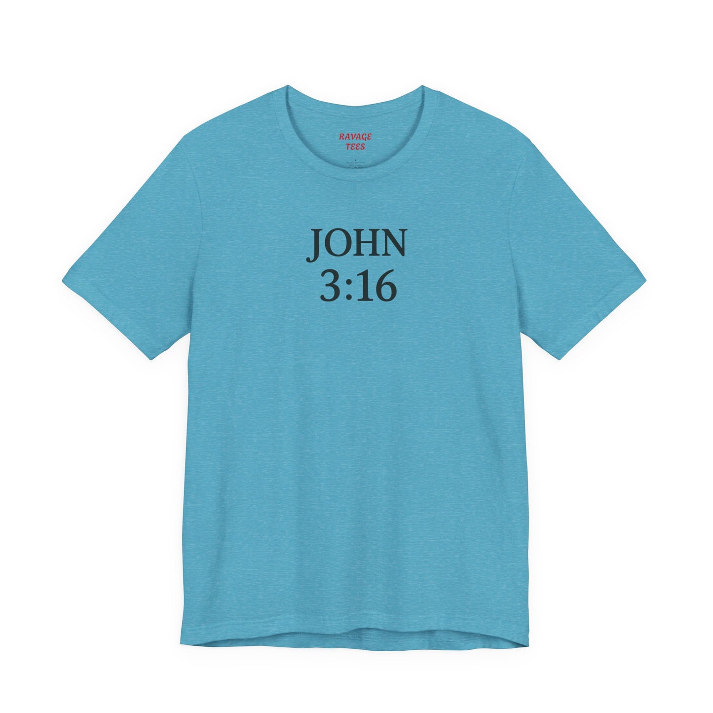 **JOHN 3:16 Faith-Inspired Unisex Tee – Christian Scripture T-Shirt, Religious Apparel, Inspirational Gift, Bible Verse Faith Shirt**