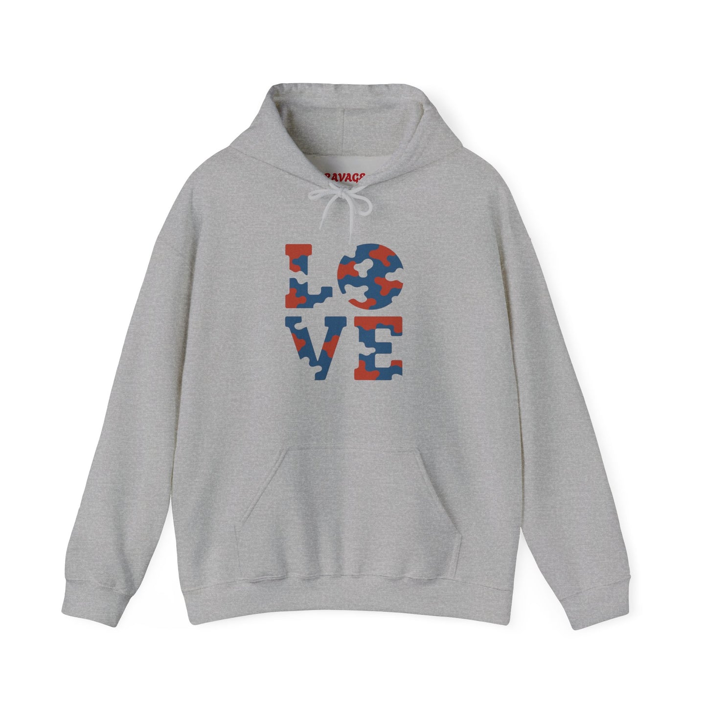 Unisex Hooded Sweatshirt with 'LOVE' Design - Cozy Gift for Friends, Valentine's Day, Casual Wear, Relaxation, Everyday Use