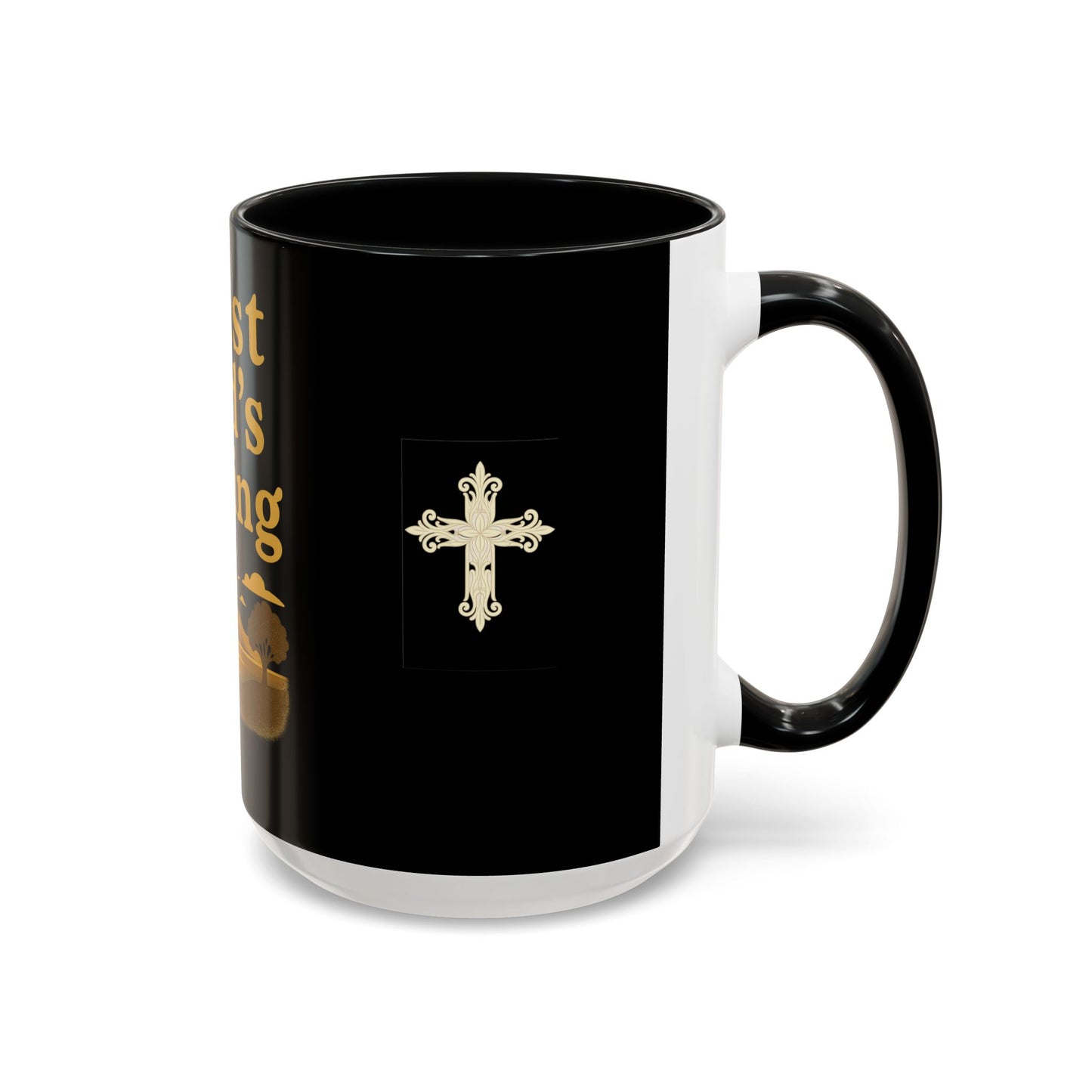 Trust God's Timing Christian Coffee Mug – Inspirational Accent Cup (11oz & 15oz), Faith-Based Gift for Coffee & Tea Lovers