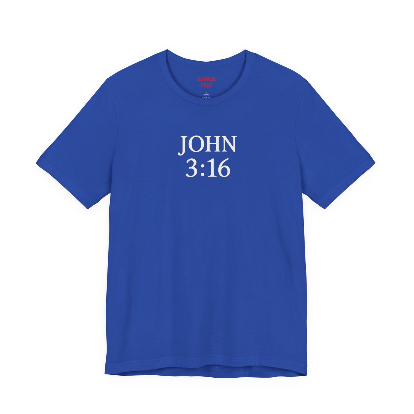 **JOHN 3:16 Faith-Inspired Unisex Tee – Christian Scripture T-Shirt, Religious Apparel, Inspirational Gift, Bible Verse Faith Shirt**