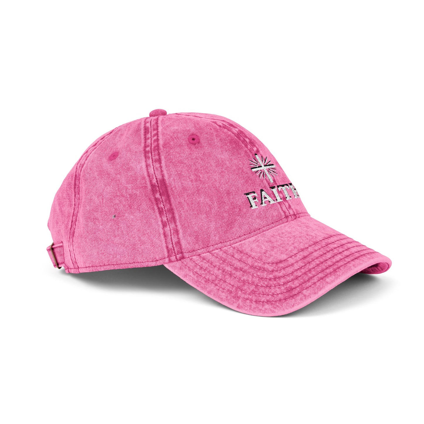 Vintage Faith Embroidered Cap, Inspirational Hat for Everyday Wear, Perfect Gift for Birthdays & Holidays