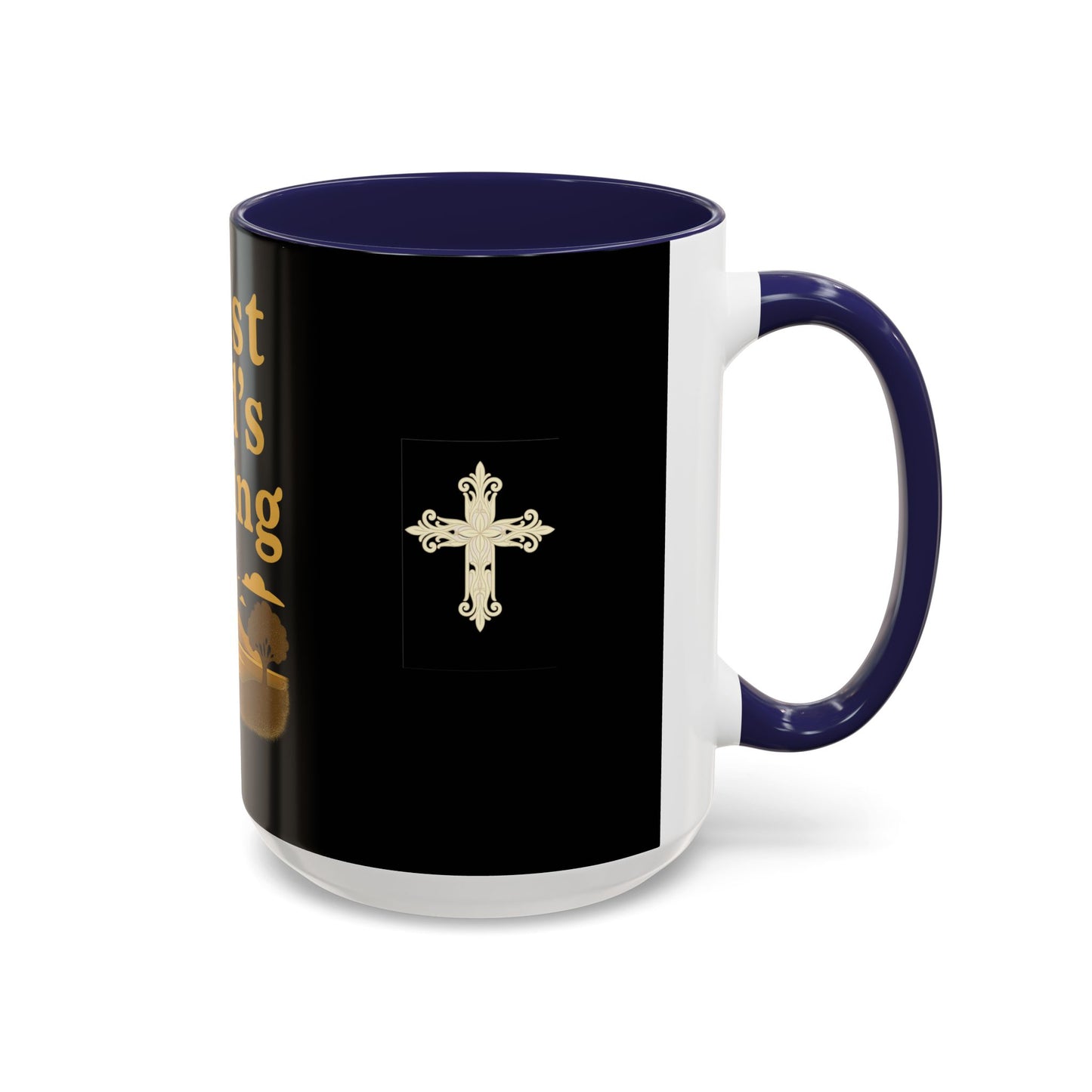 Trust God's Timing Christian Coffee Mug – Inspirational Accent Cup (11oz & 15oz), Faith-Based Gift for Coffee & Tea Lovers