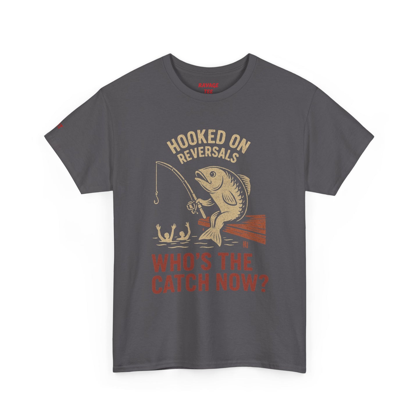 Hooked on Reversals Fishing Tee - Unisex Cotton T-Shirt for Fishing Lovers, Great for Outdoors, Gift for Dad, Summer Apparel, Casual Wear