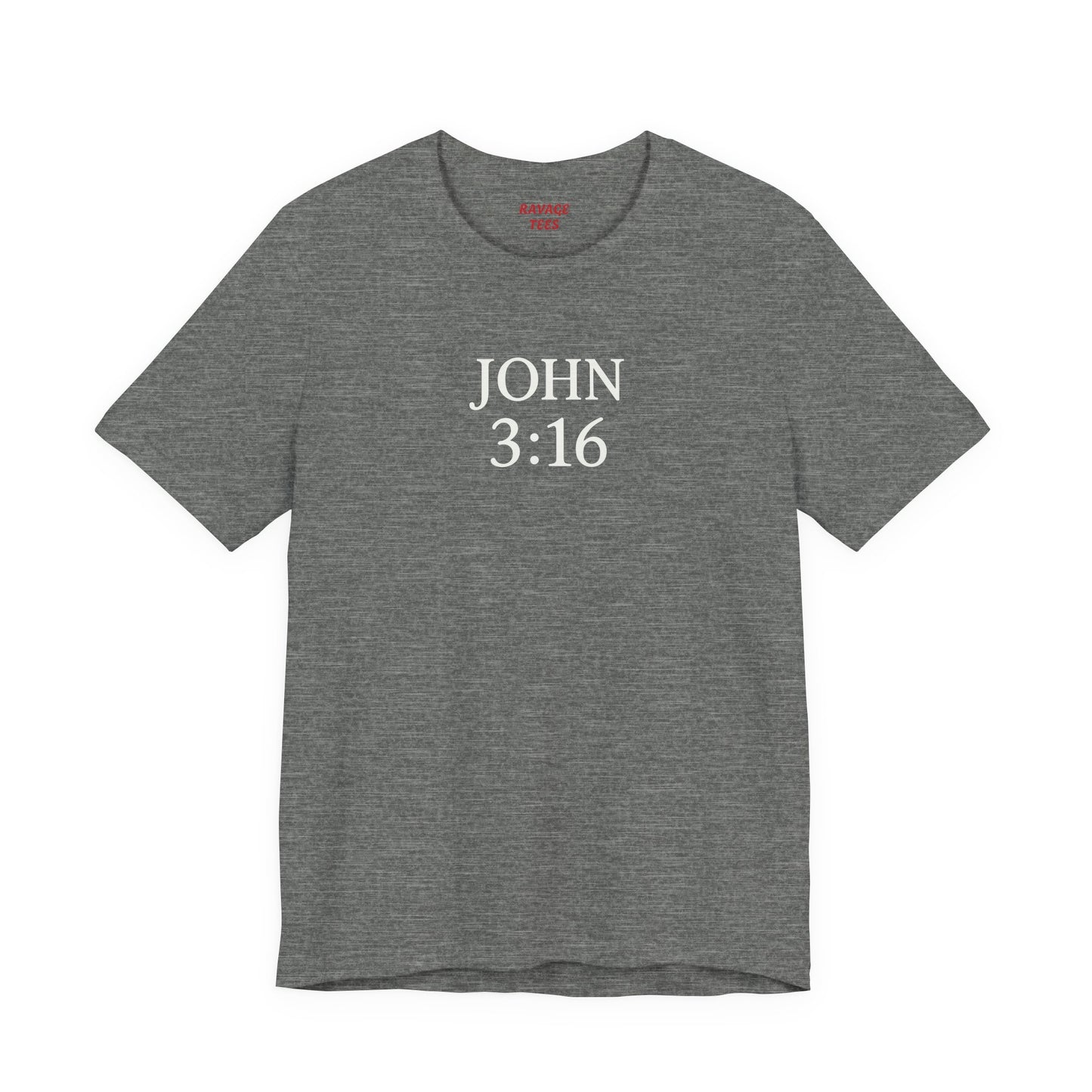 **JOHN 3:16 Faith-Inspired Unisex Tee – Christian Scripture T-Shirt, Religious Apparel, Inspirational Gift, Bible Verse Faith Shirt**