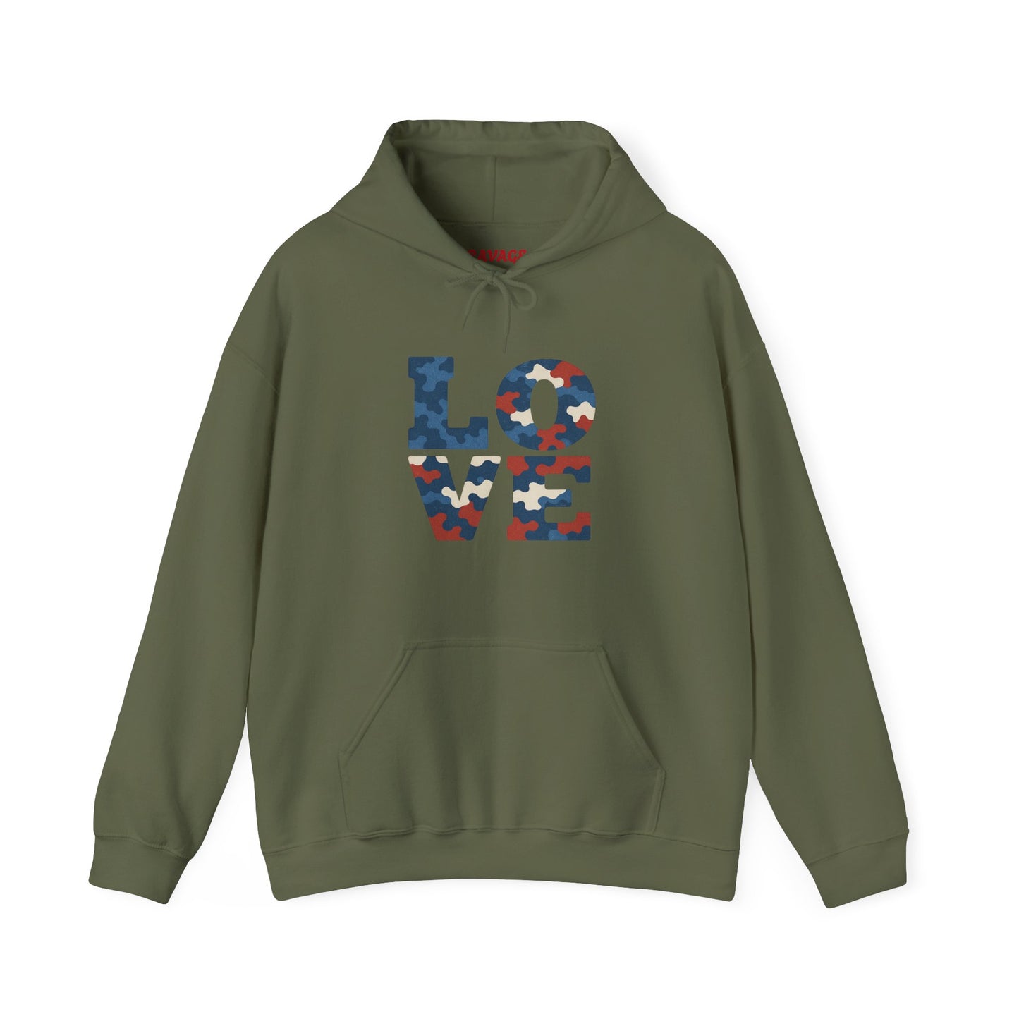 Unisex Hooded Sweatshirt with 'LOVE' Design - Cozy Gift for Friends, Valentine's Day, Casual Wear, Relaxation, Everyday Use