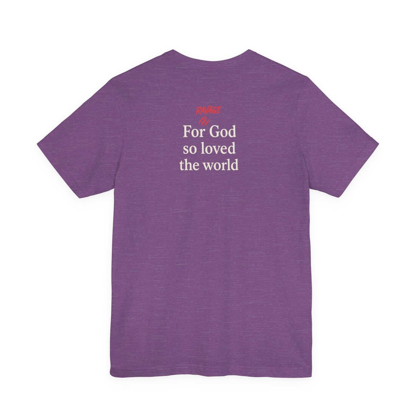 **JOHN 3:16 Faith-Inspired Unisex Tee – Christian Scripture T-Shirt, Religious Apparel, Inspirational Gift, Bible Verse Faith Shirt**