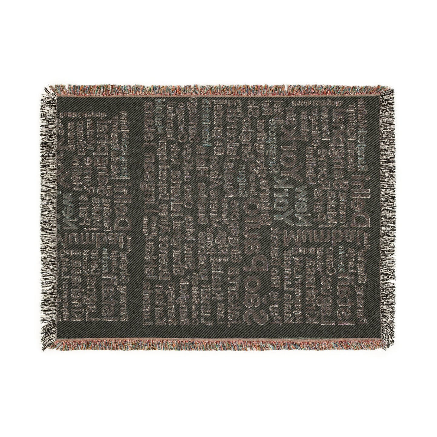 Cozy Woven Blanket with City Map Design, Perfect for Home Decor, Gift for Travelers, Unique Keepsake