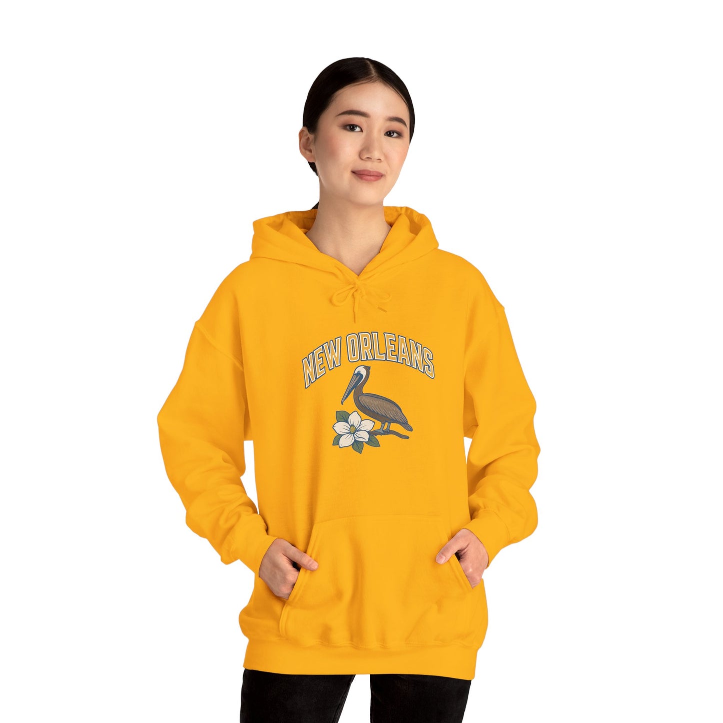 NEW ORLEANS -THE BIG EASY Unisex Hoodie – Cozy Sweatshirt, Casual Travel Souvenir, Relaxed Streetwear Gift for Nature & City Lovers