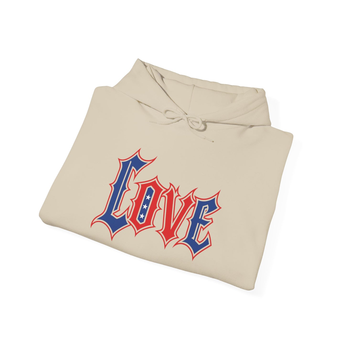 Unisex Hooded Sweatshirt with 'LOVE' Design - Cozy Gift for Friends, Valentine's Day, Casual Wear, Relaxation, Everyday Use