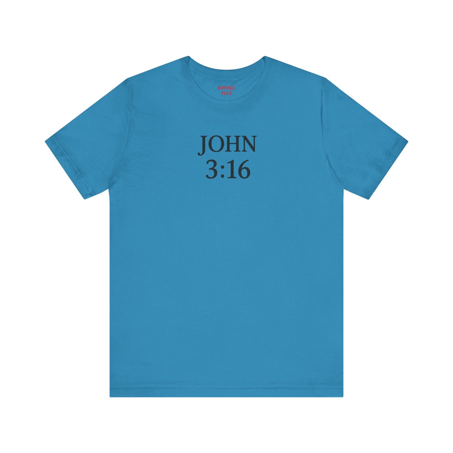 **JOHN 3:16 Faith-Inspired Unisex Tee – Christian Scripture T-Shirt, Religious Apparel, Inspirational Gift, Bible Verse Faith Shirt**