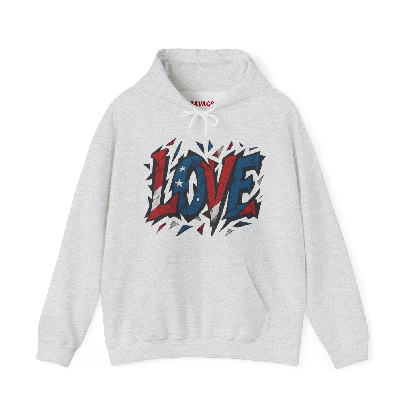 Unisex Hooded Sweatshirt with 'LOVE' Design - Cozy Gift for Friends, Valentine's Day, Casual Wear, Relaxation, Everyday Use